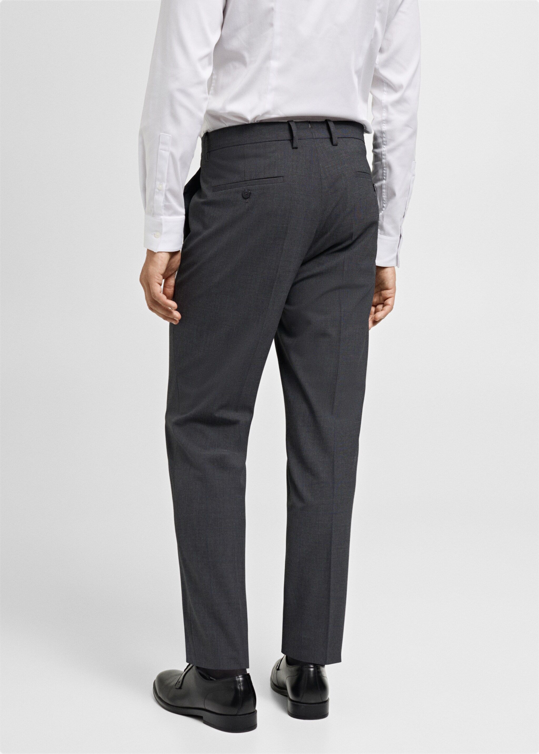 Pantalon costume Parí super slim-fit - Verso de l’article, Gris chiné moyen. Ref: 77024442-00.