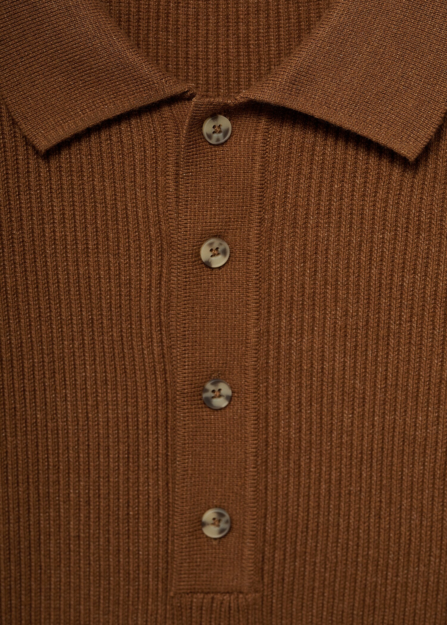 Jersey polo mezcla algodón canalé - Detalle del artículo 8