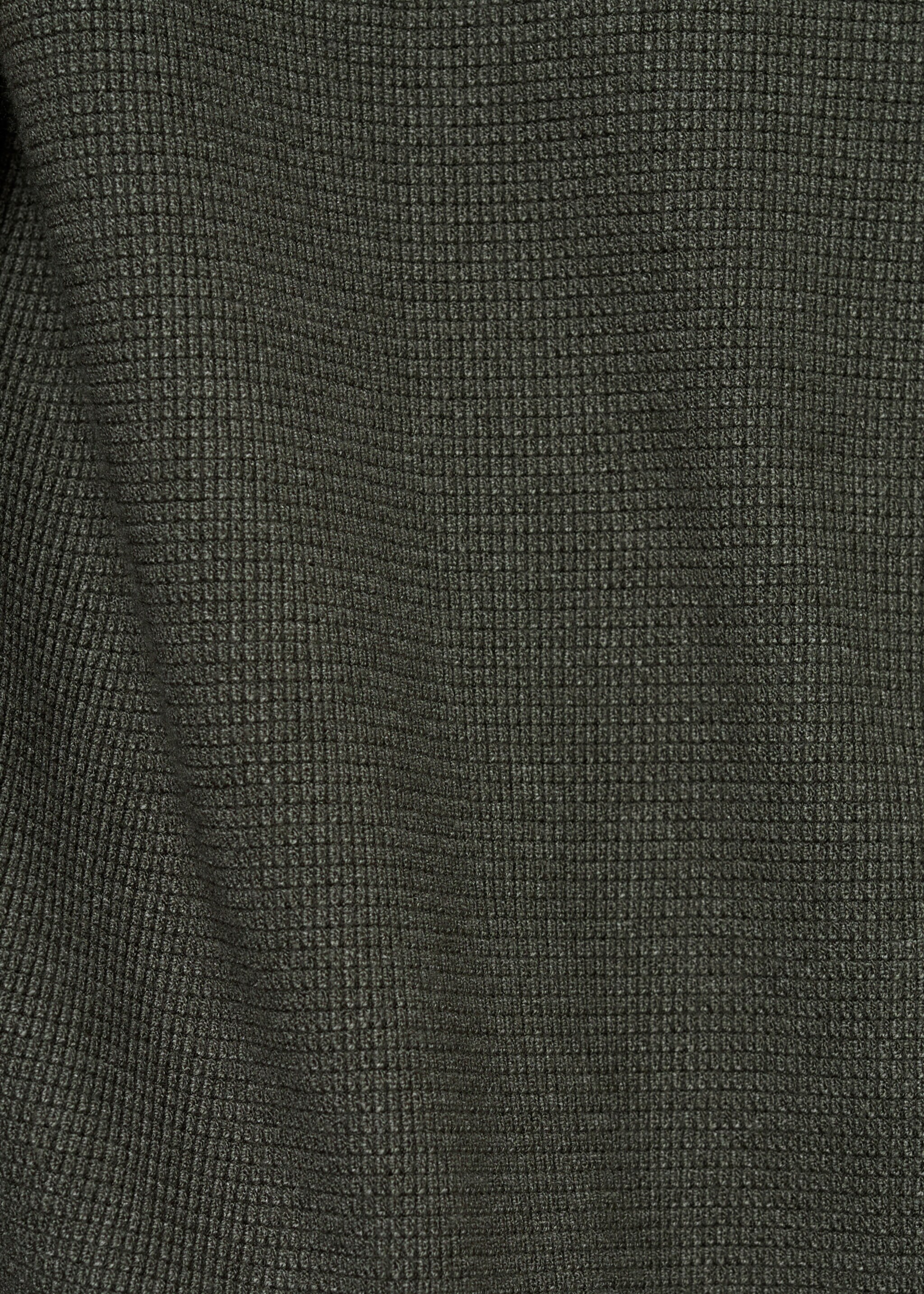 Structured fine-knit polo shirt - Details of the article 0, Forest Green. Ref: 77024447-00.
