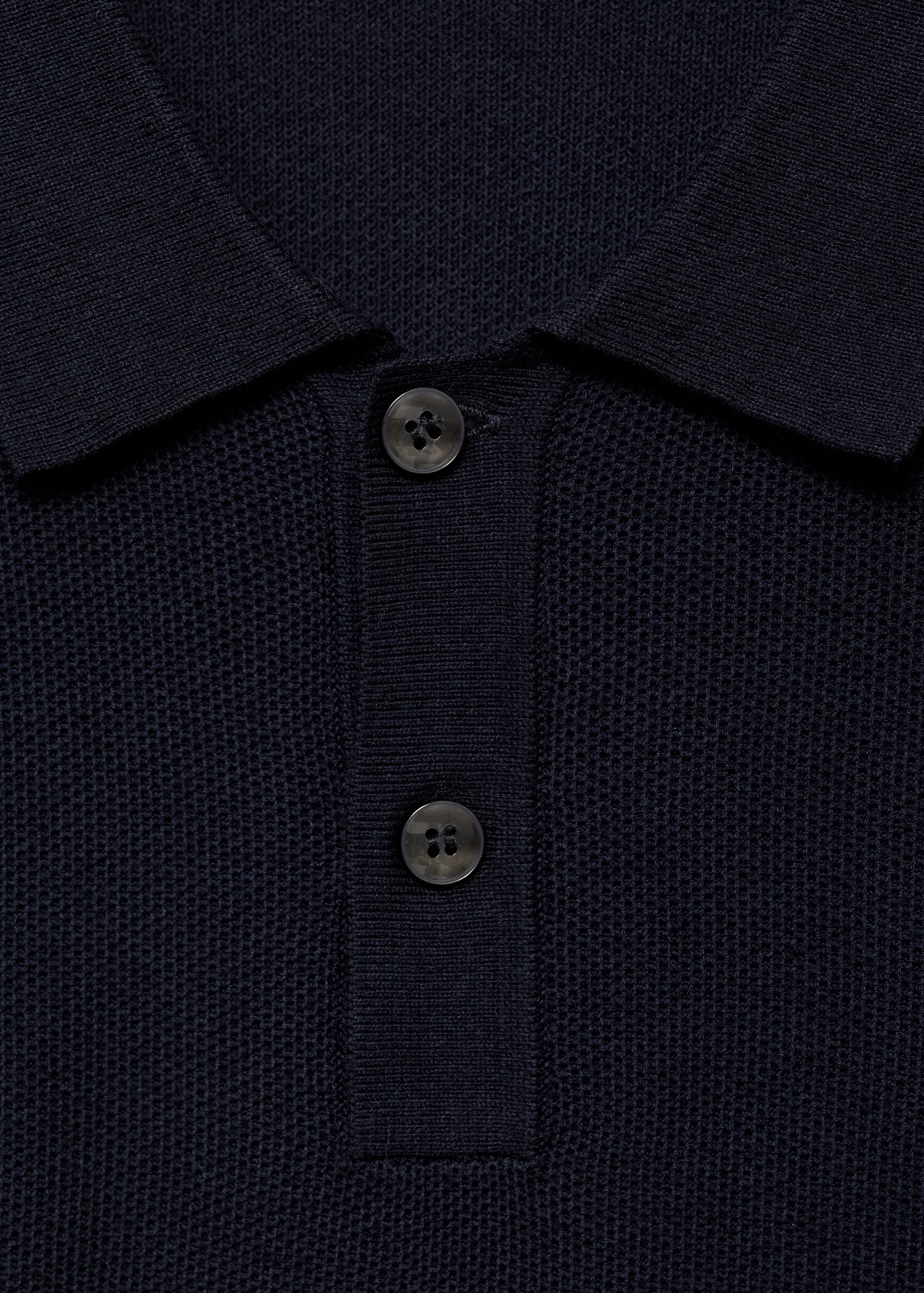 Pulover polo din tricot structurat - Detaliu al articolului 8
