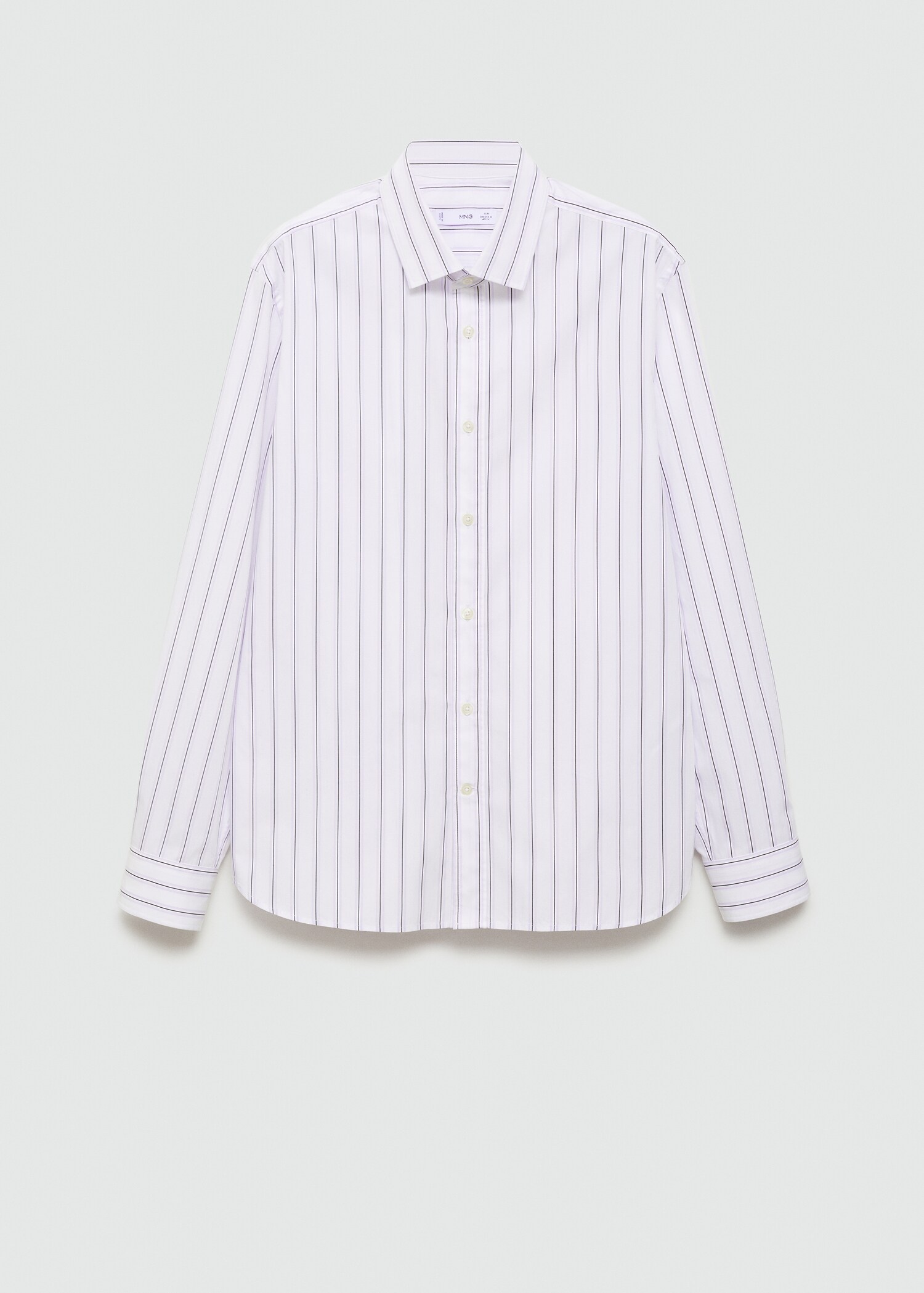 Regular-fit striped cotton shirt - Article without model