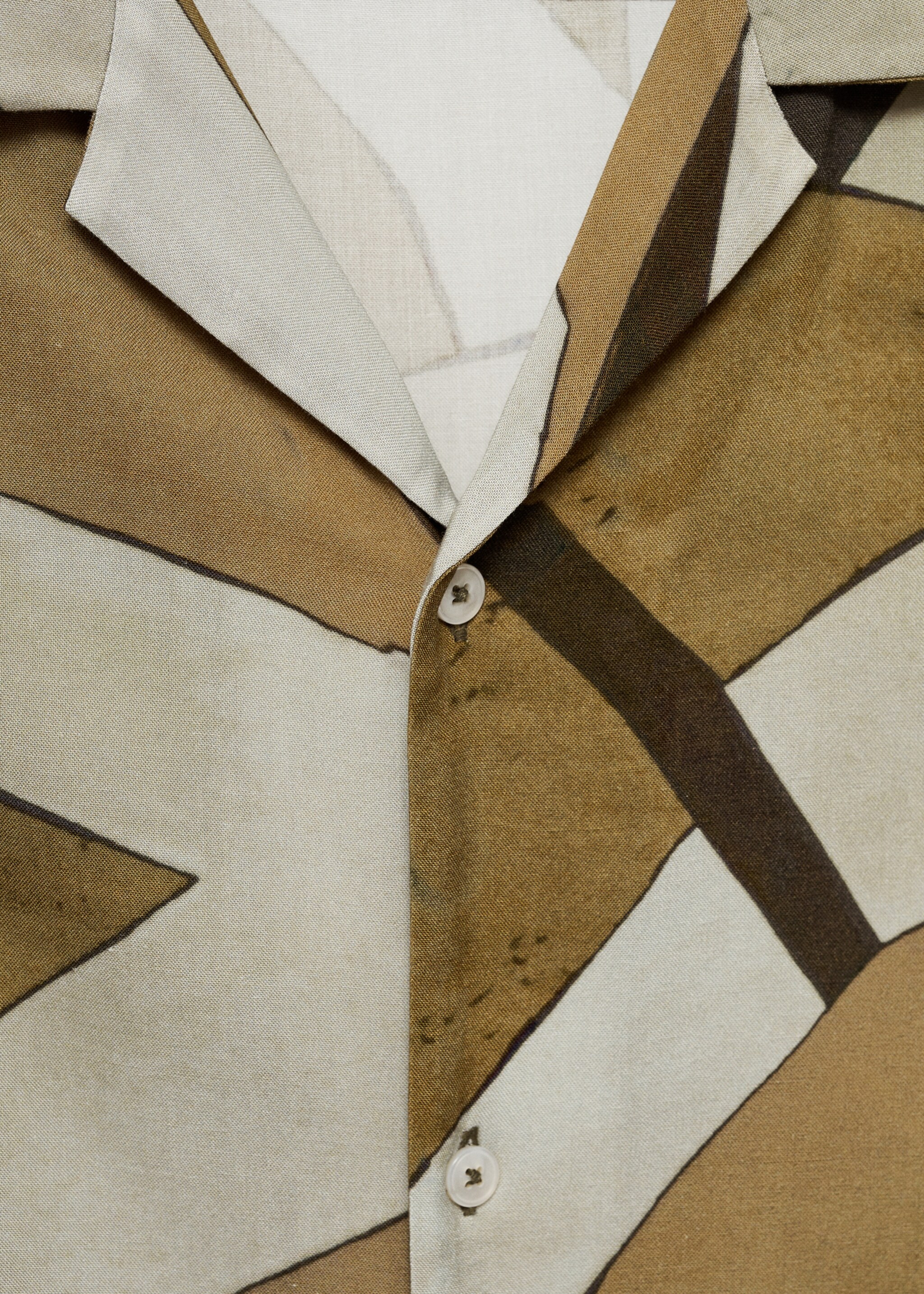 Fließendes Printhemd mit Bowling-Kragen - Detail des Artikels 8