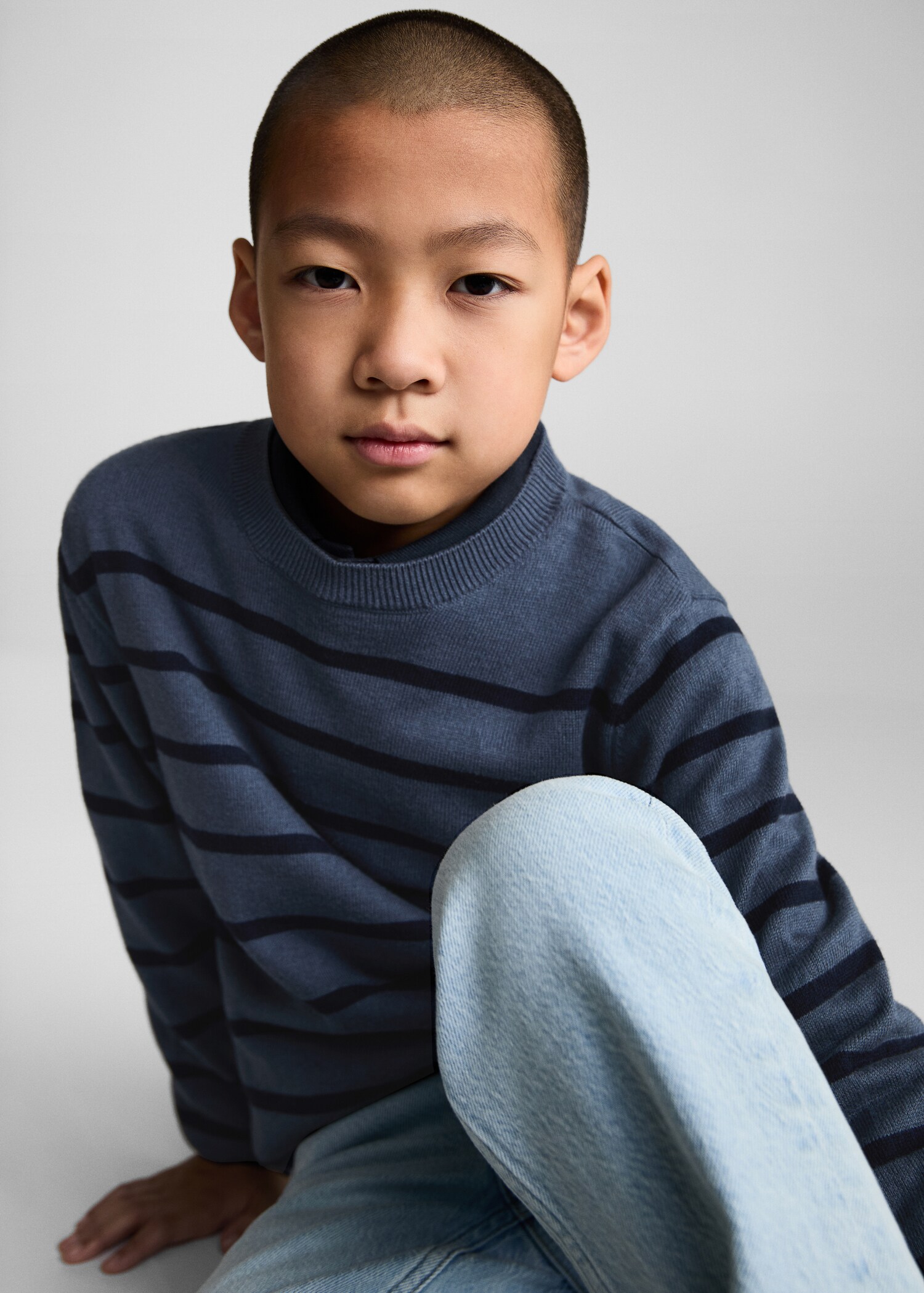 Knit striped sweater - Details of the article 1