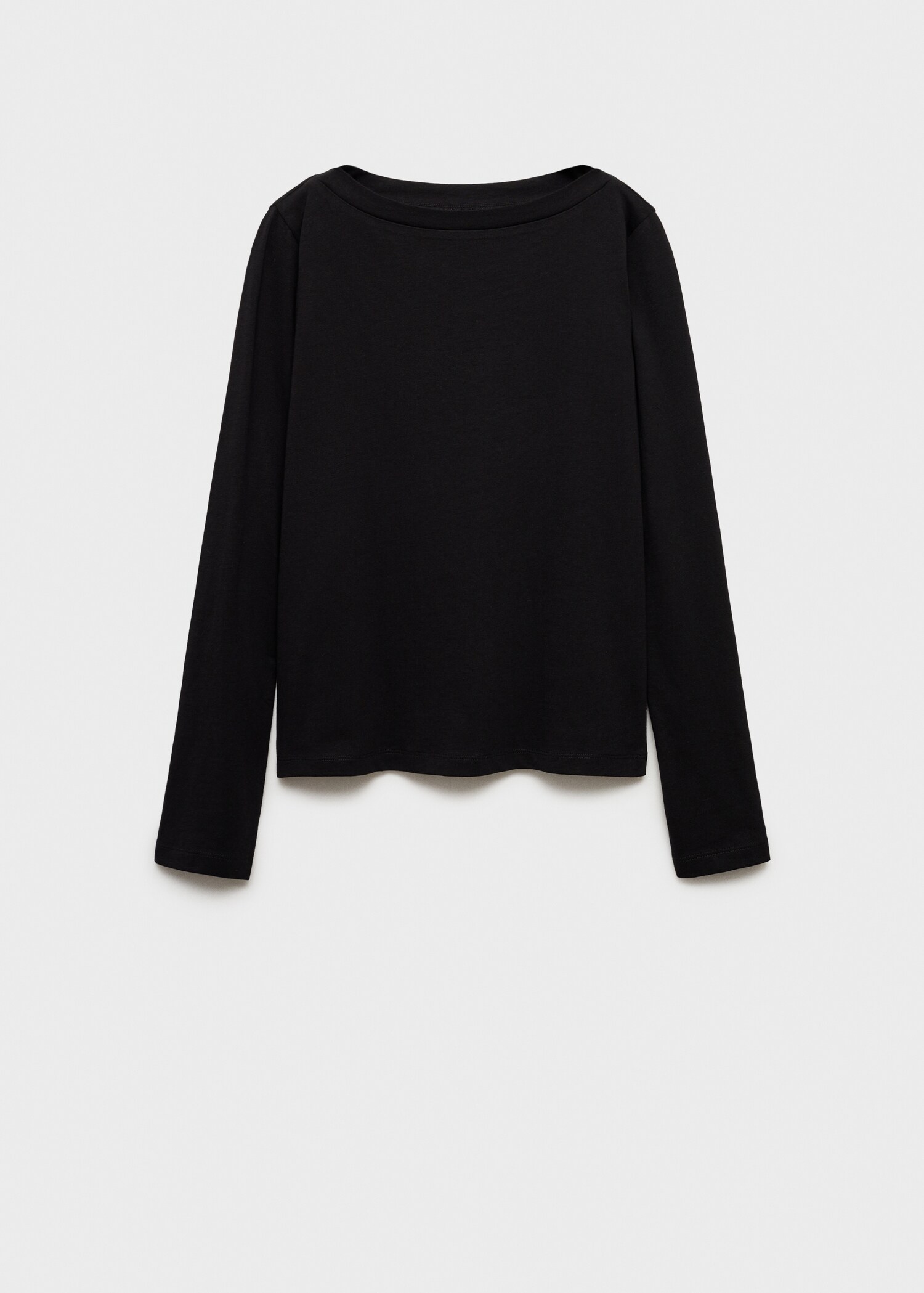 Long-sleeved boat-neck t-shirt - Article without model