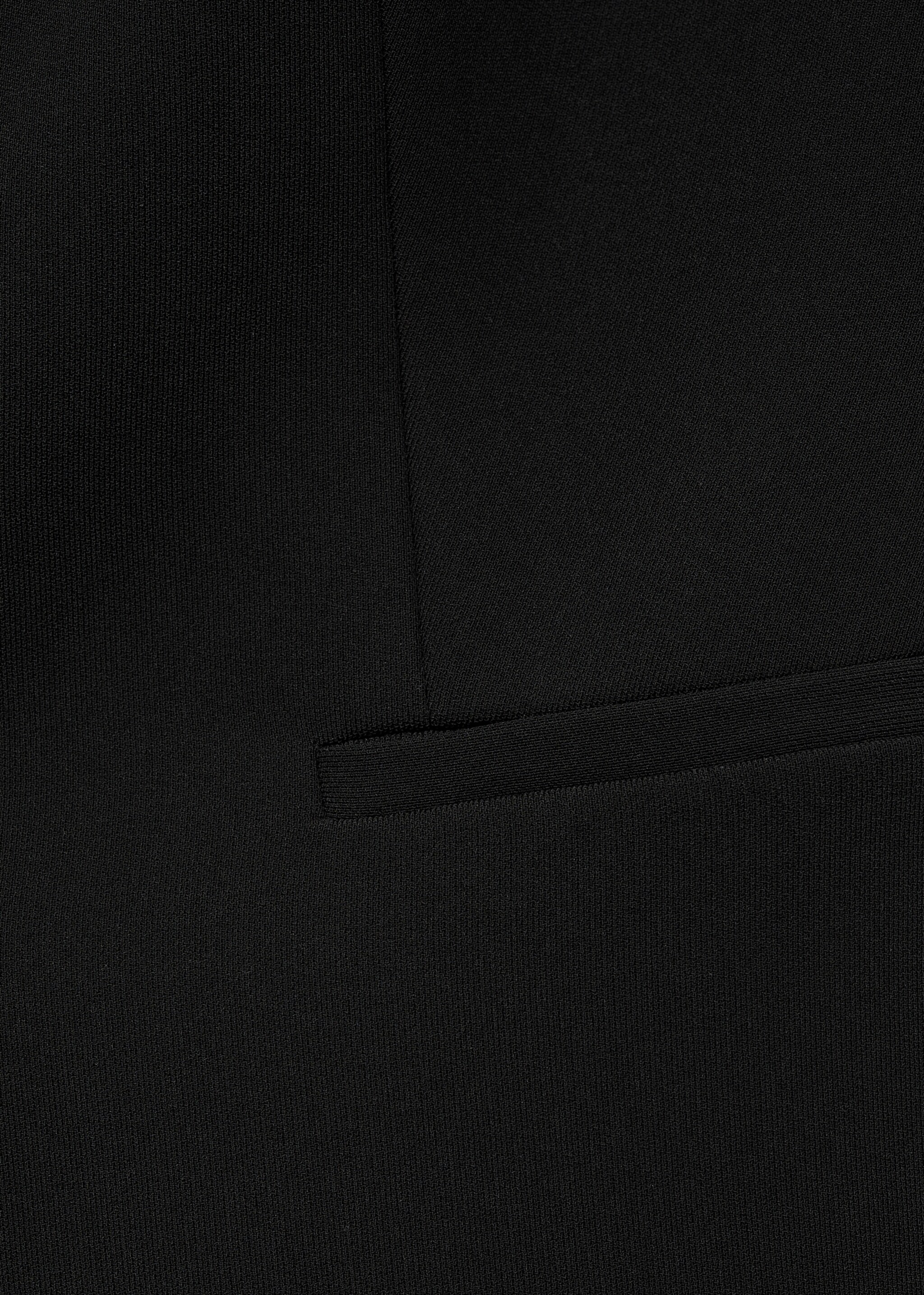 Halter-neck gilet with buttons - Details of the article 0, Black. Ref: 77024767-00.