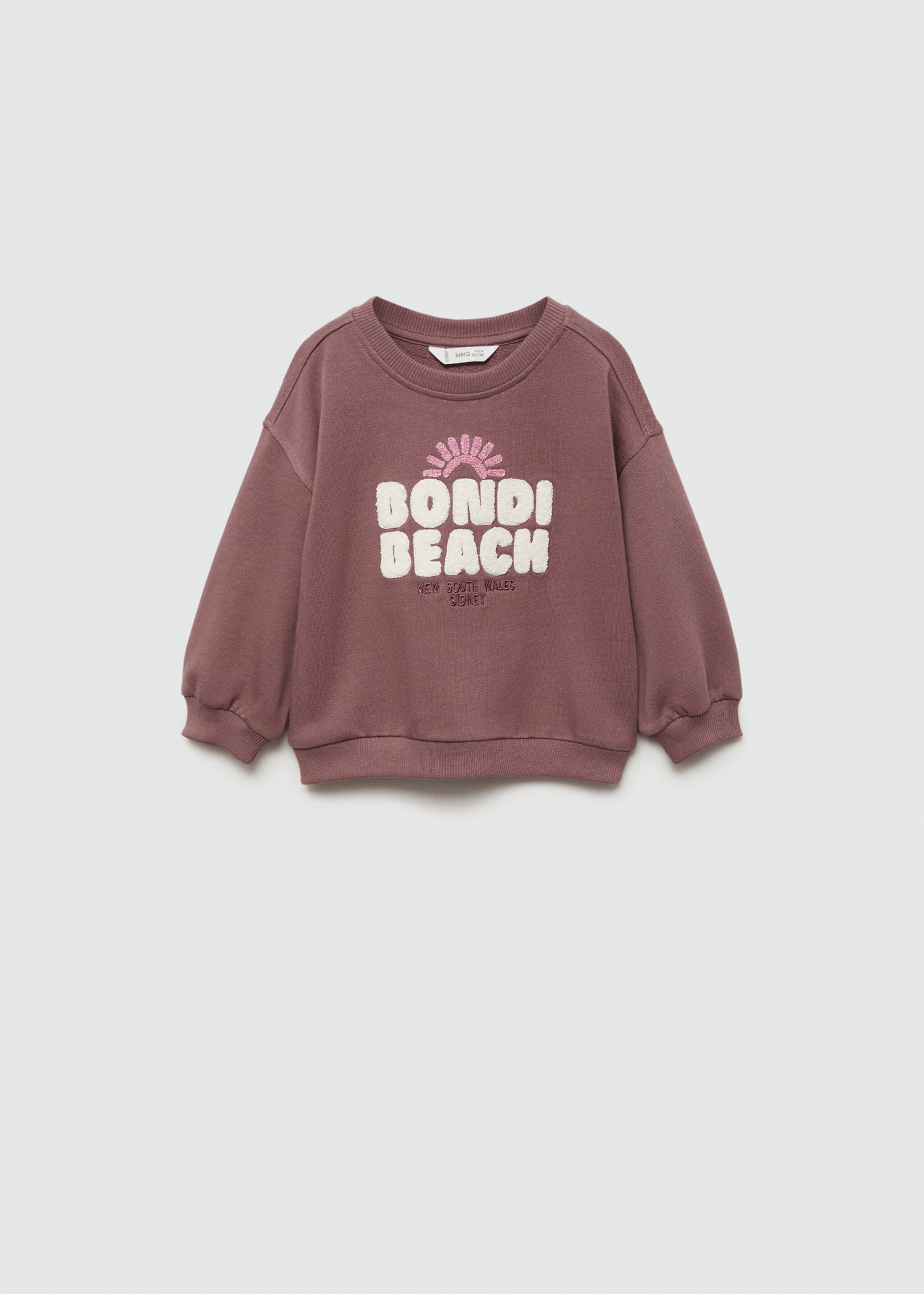 Embroidered message sweatshirt - Article without model