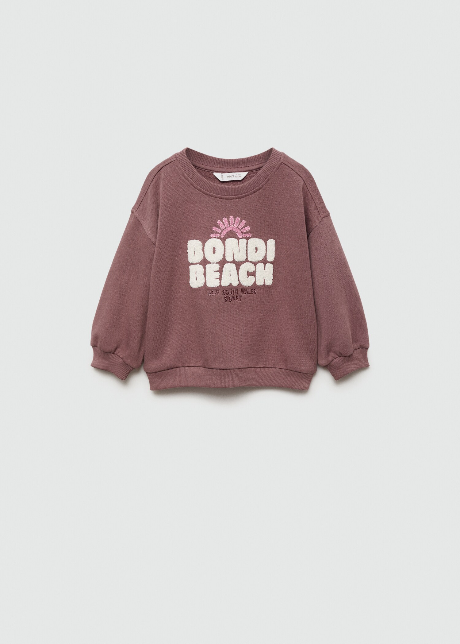 Embroidered message sweatshirt - Article without model
