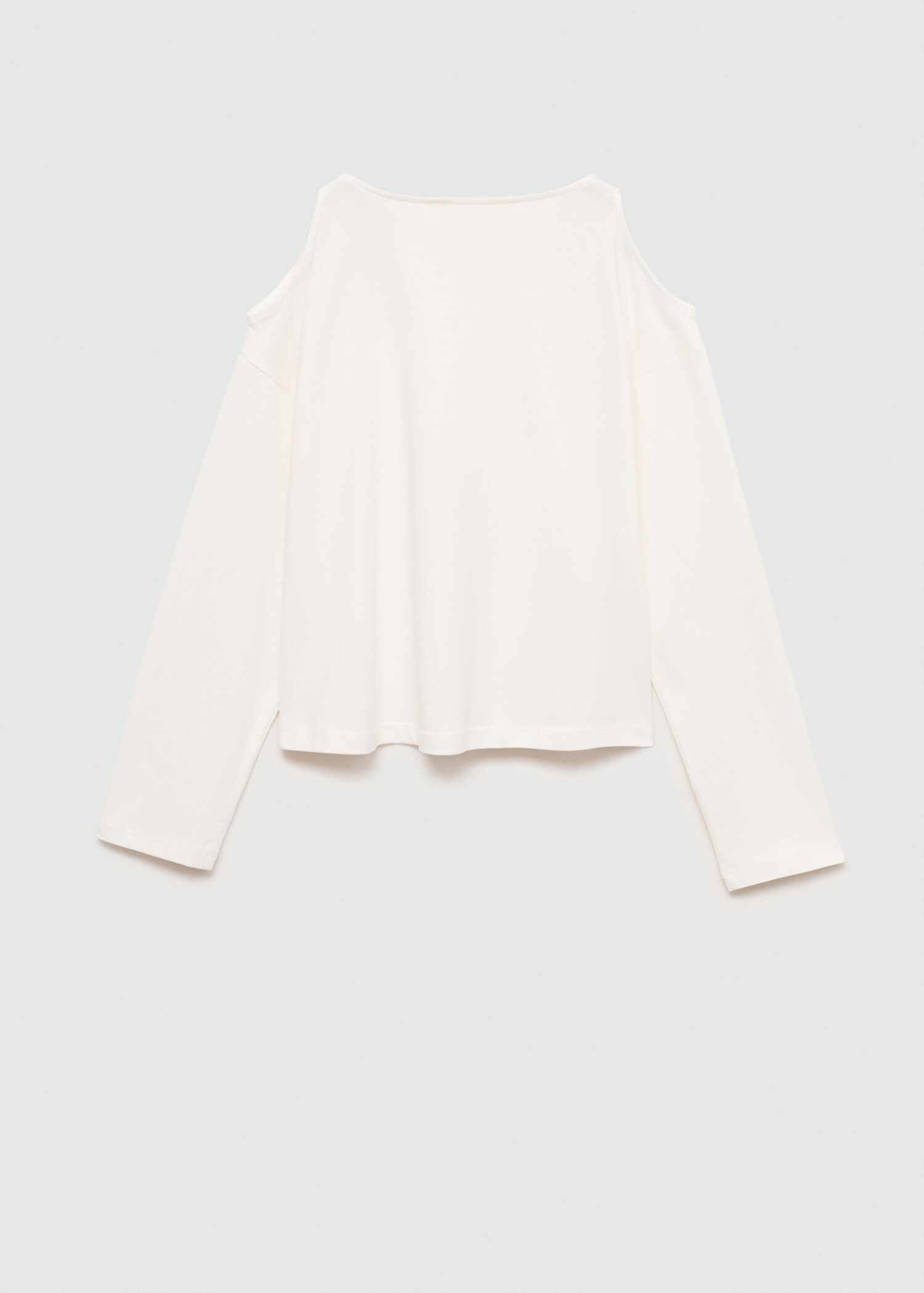 Long-sleeve t-shirt with cut-out - Reverse of the article
