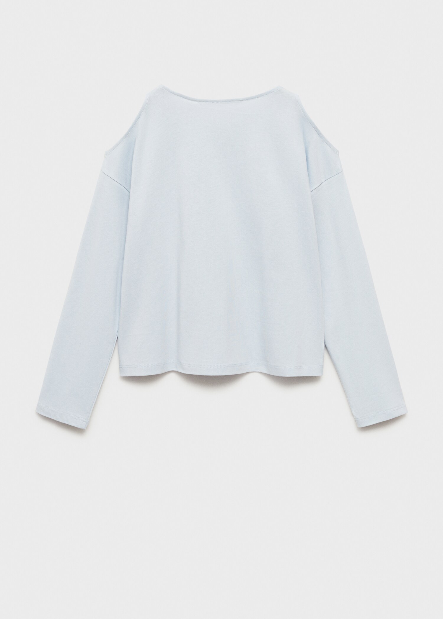 Long-sleeve t-shirt with cut-out - Reverse of the article