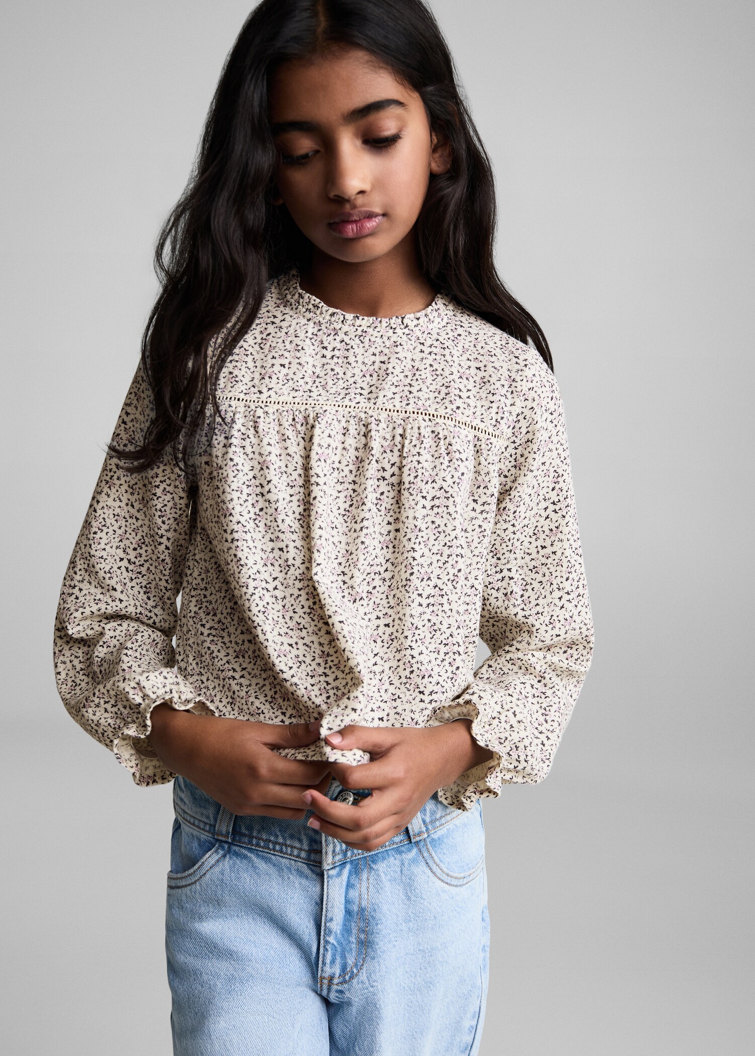 Floral print blouse - Medium plane