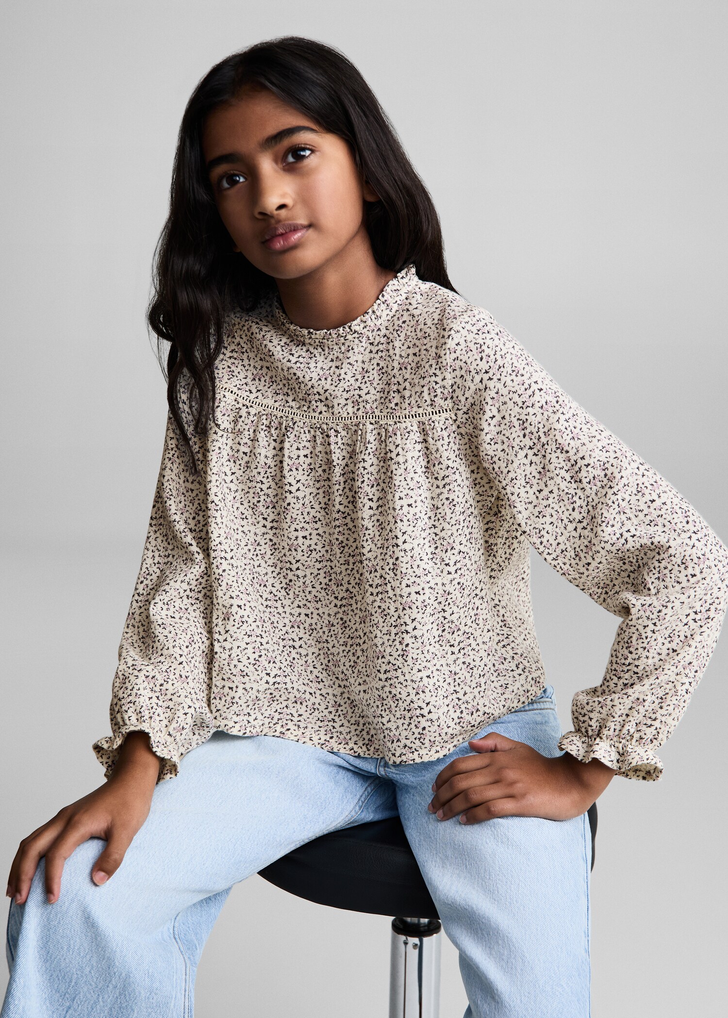 Floral print blouse - Details of the article 2