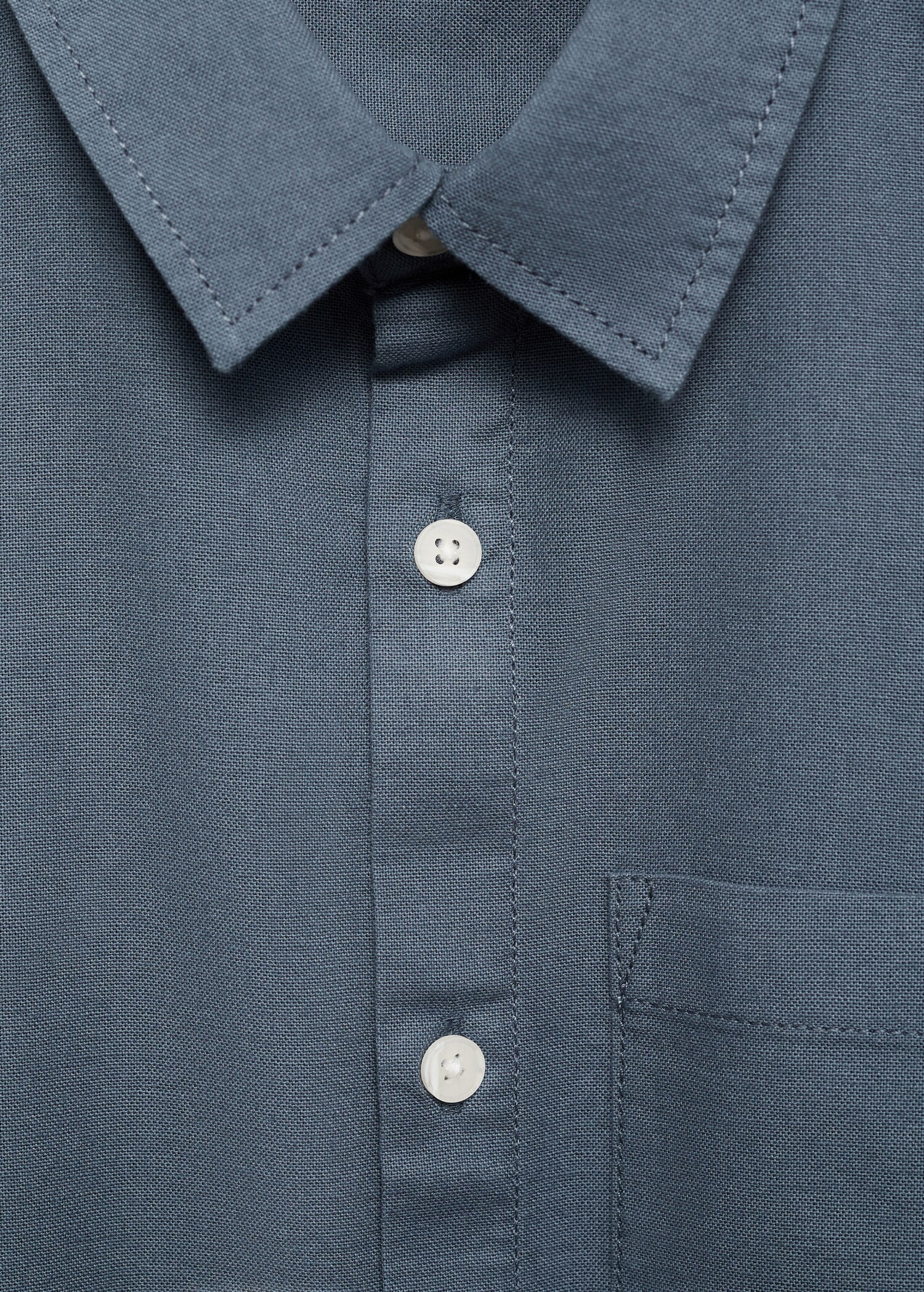 Chest-pocket cotton shirt - Details of the article 8