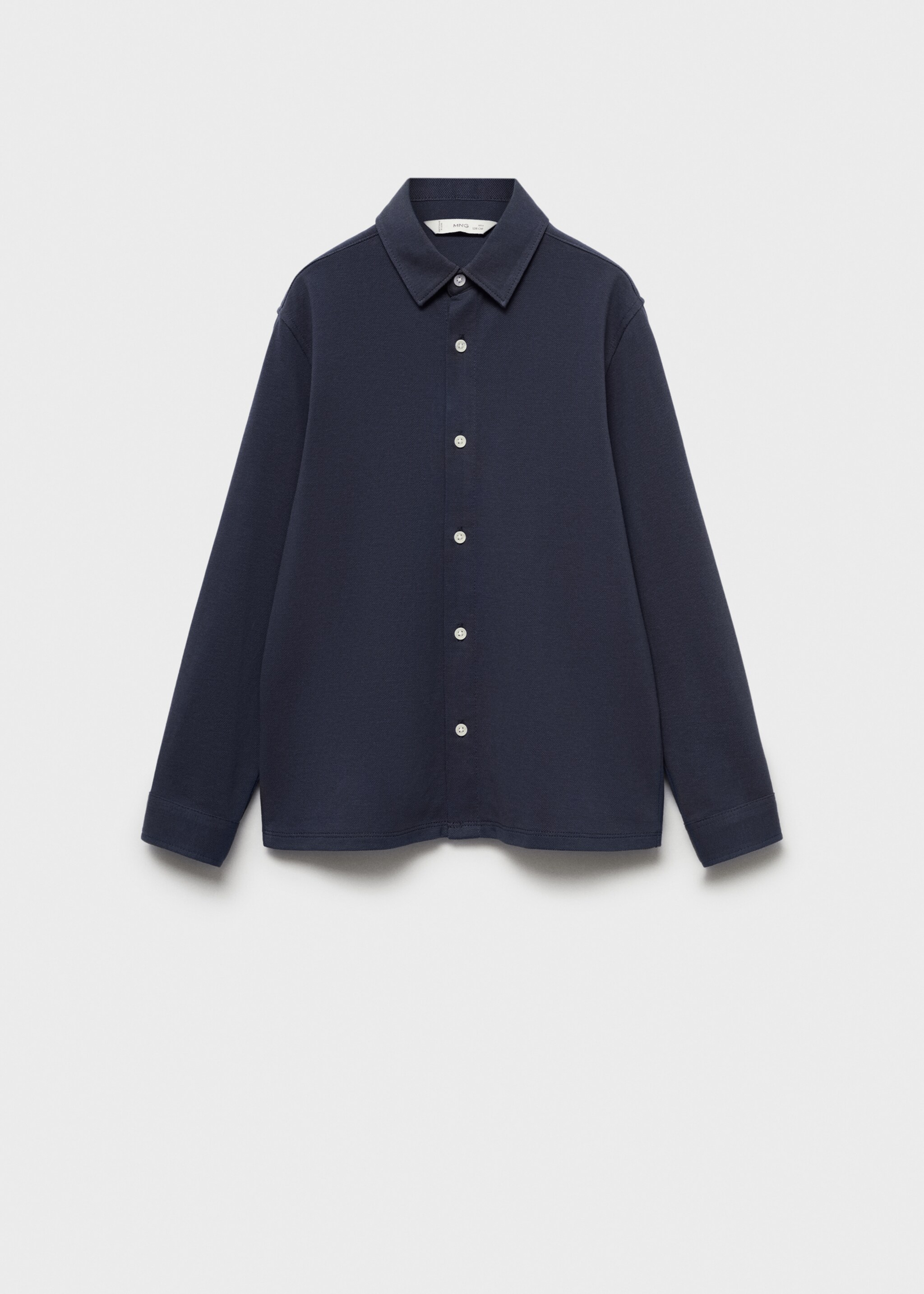 Cotton shirt - Article without model, Blue. Ref: 77024783-00.