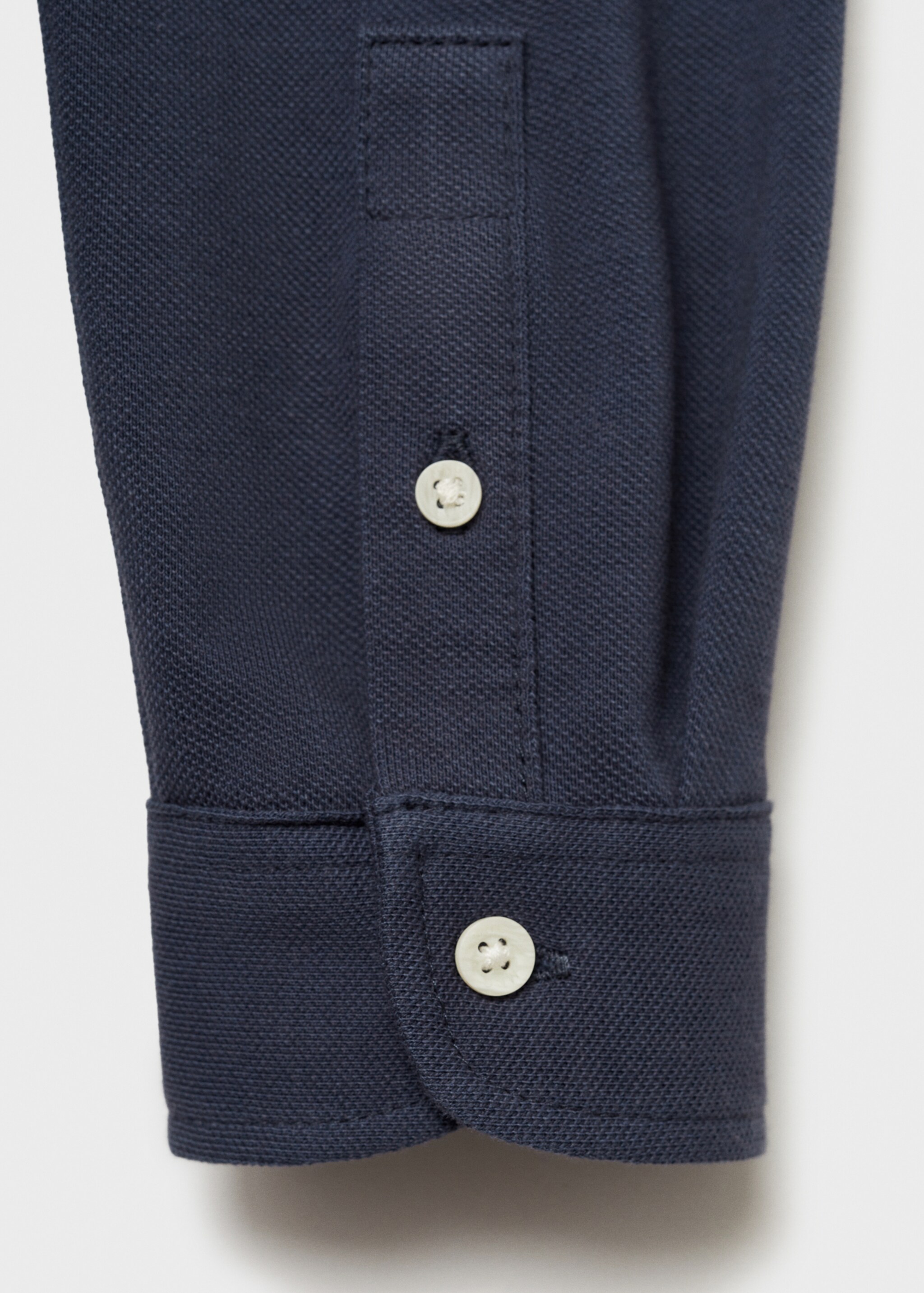 Cotton shirt - Details of the article 0, Blue. Ref: 77024783-00.