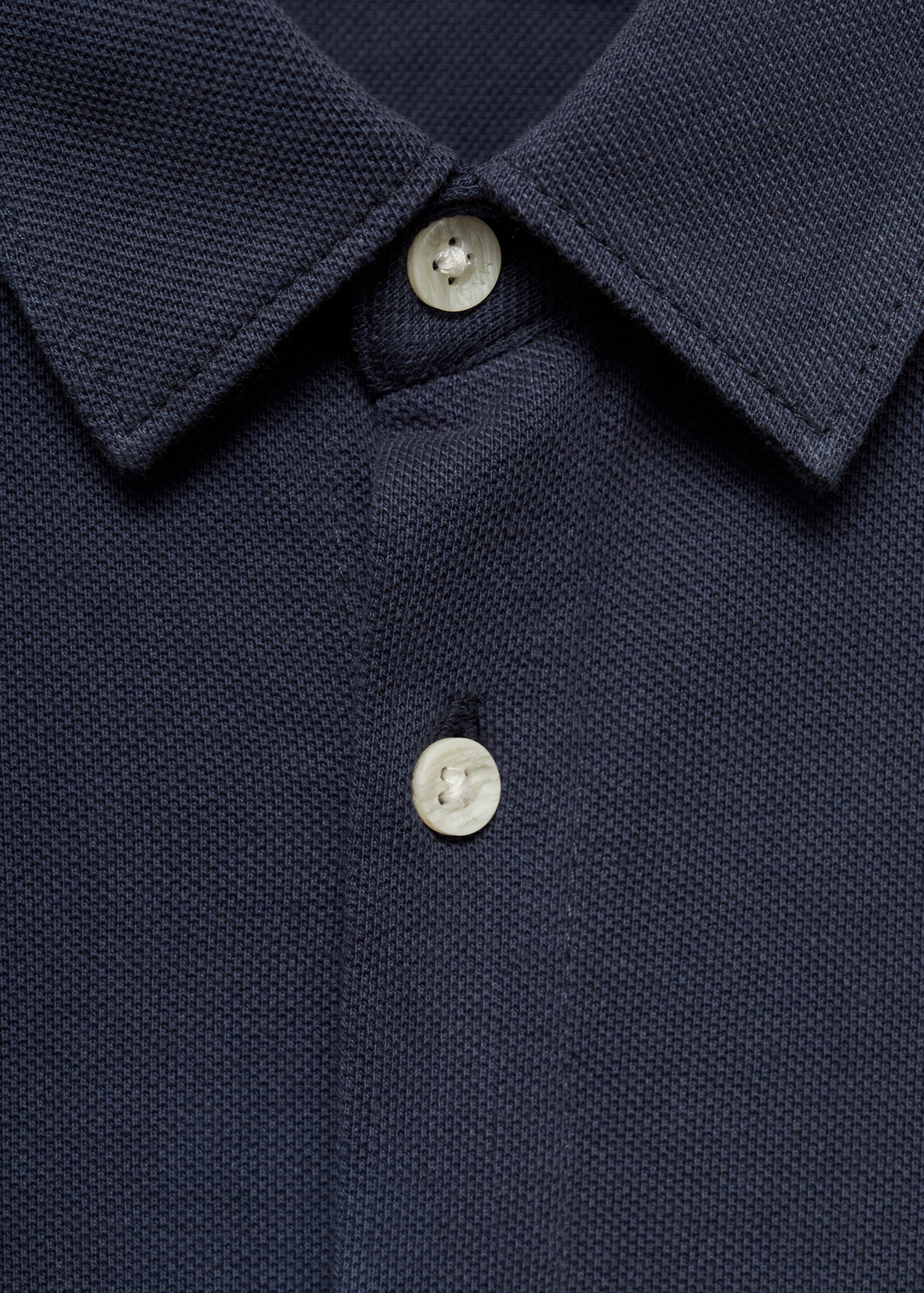 Cotton shirt - Details of the article 8, Blue. Ref: 77024783-00.
