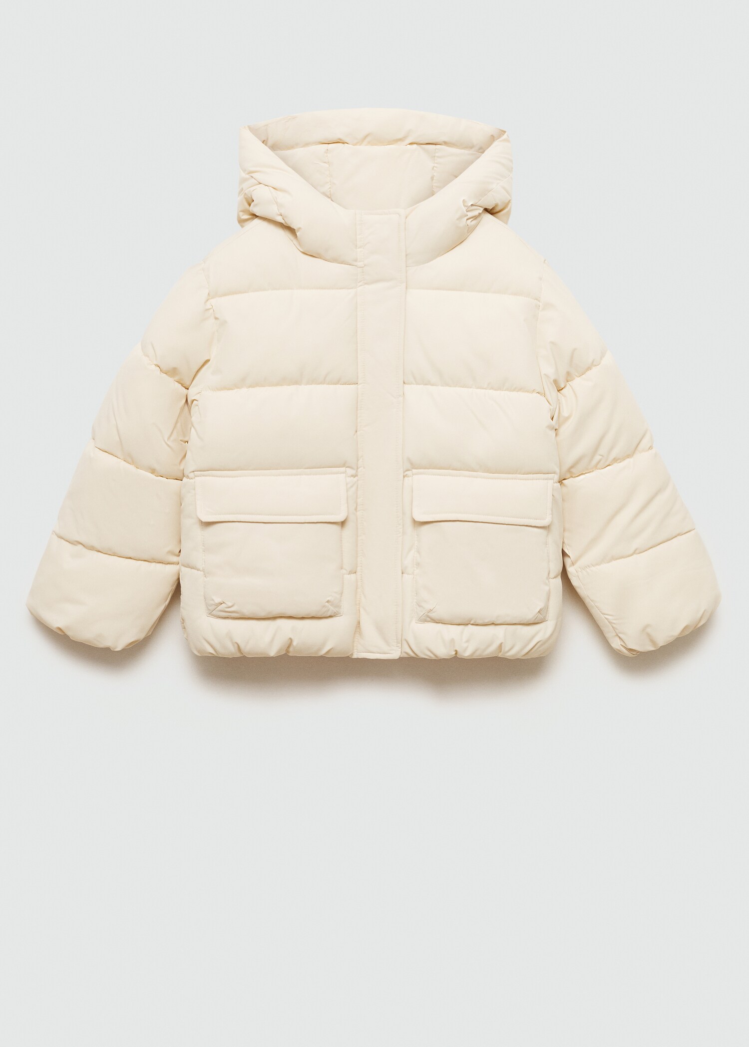 Padded anorak with shearling lining - Article without model