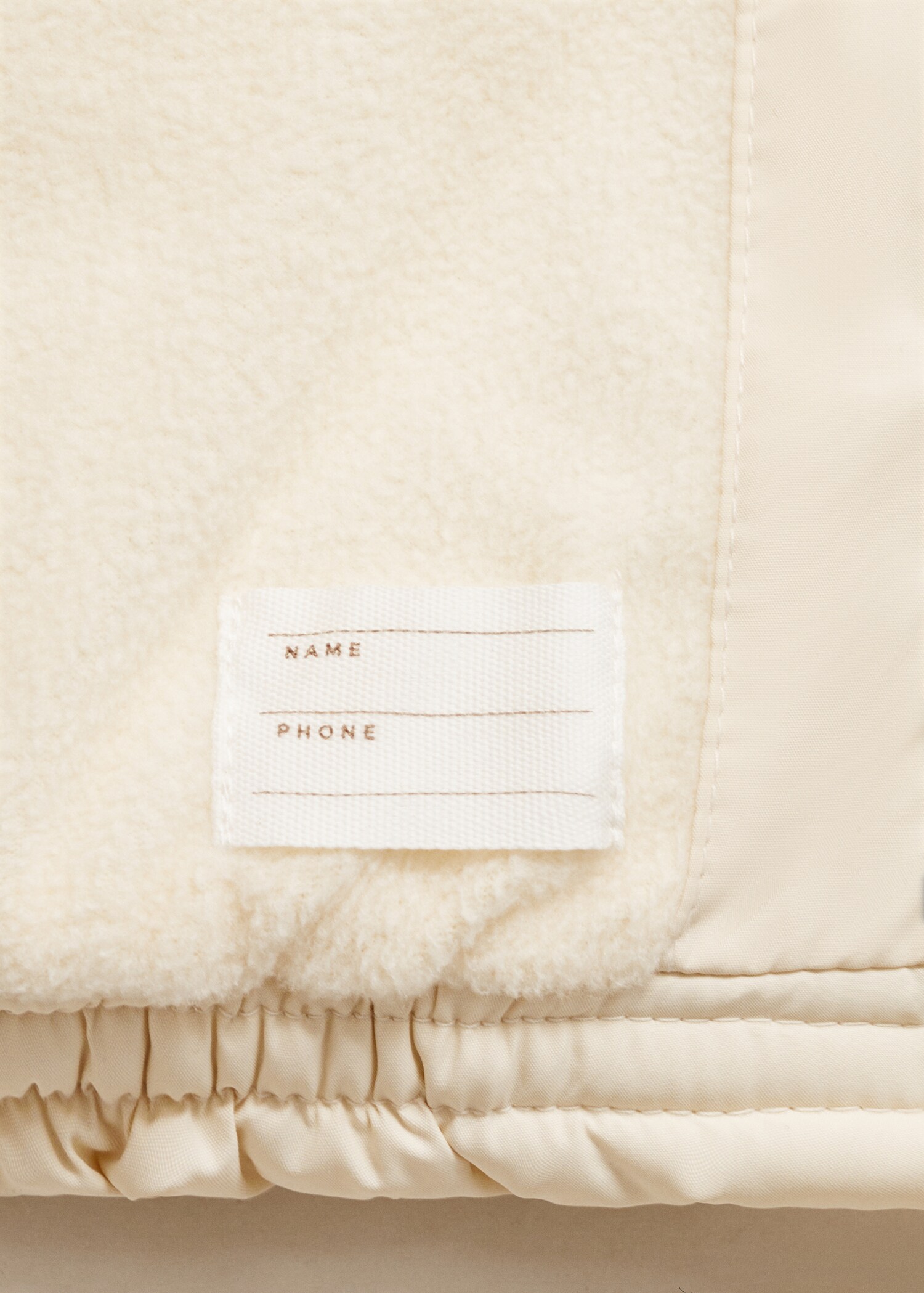 Padded anorak with shearling lining - Details of the article 0