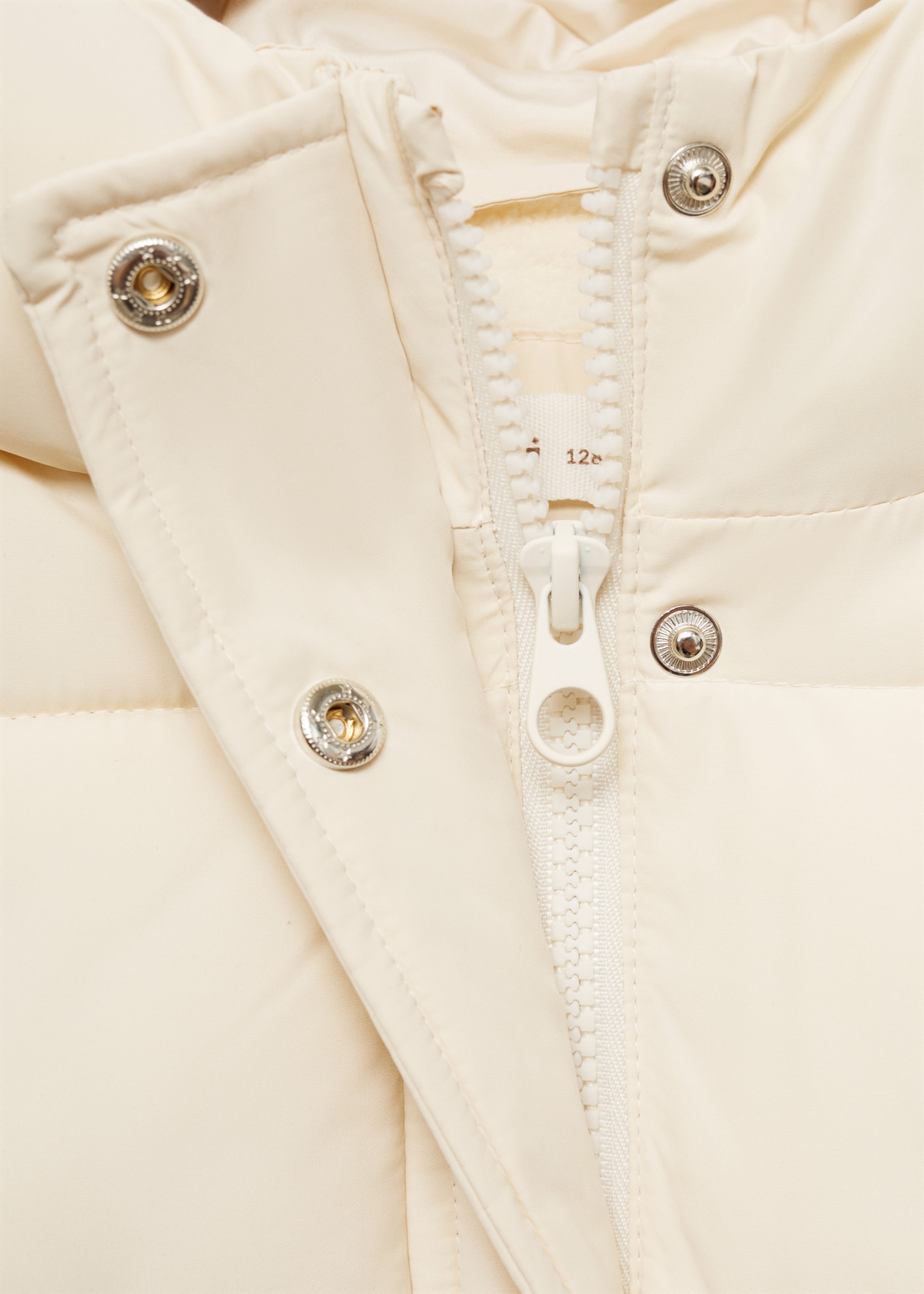 Anorak acolchado interior borreguito - Detalle del artículo 8, Crudo. Ref: 77025148-00.