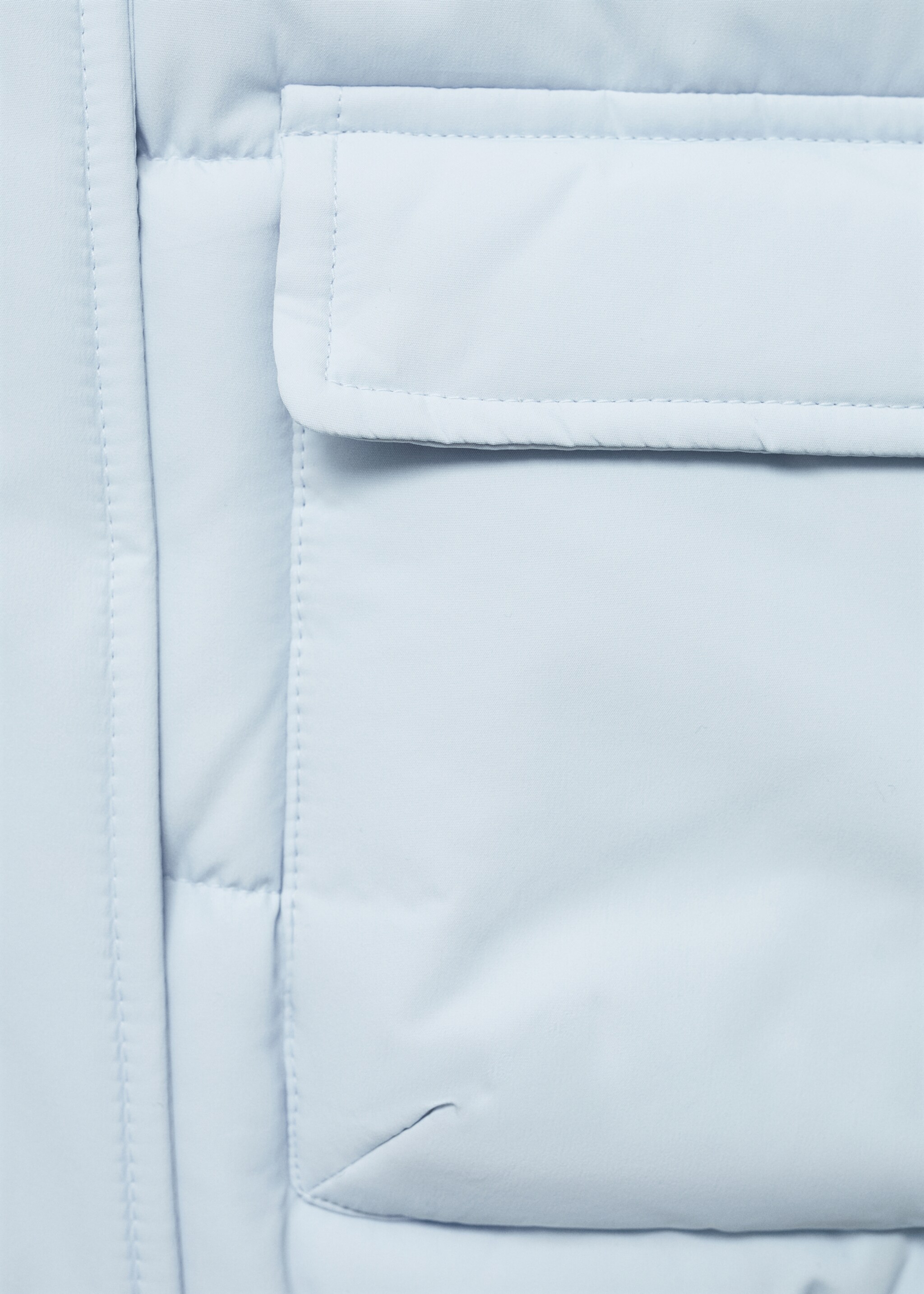 Prošívaný anorak s podšívkou z beránka - Detail zboží 8, Modrá obloha. Ref: 77025148-00.