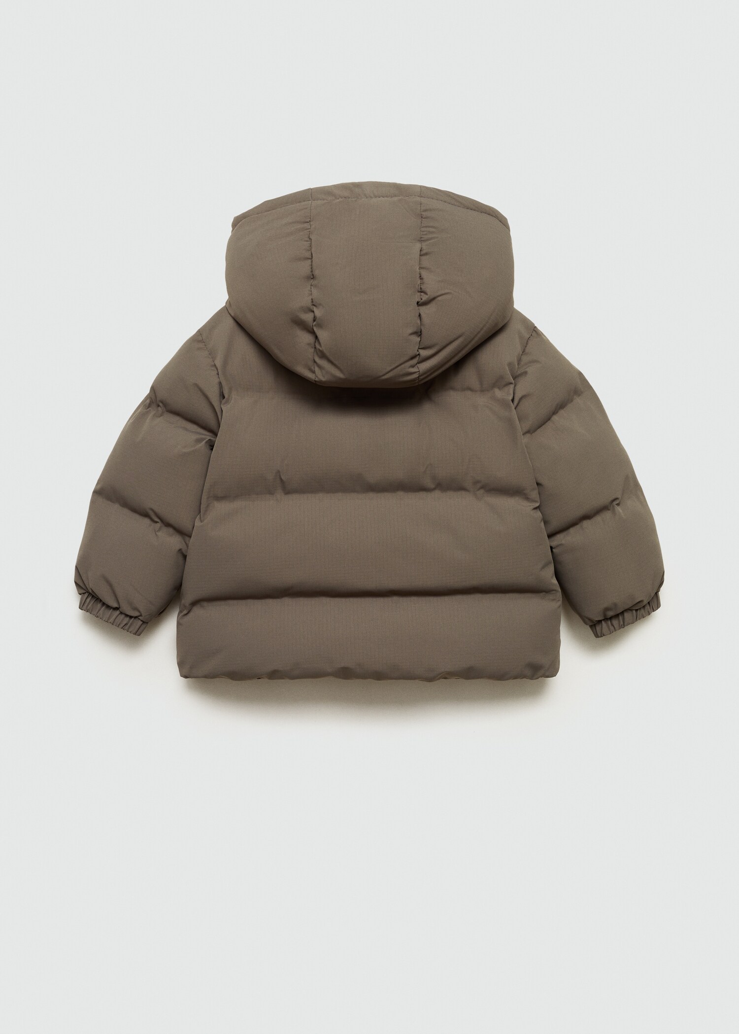 Hood quilted coat - Reverse of the article