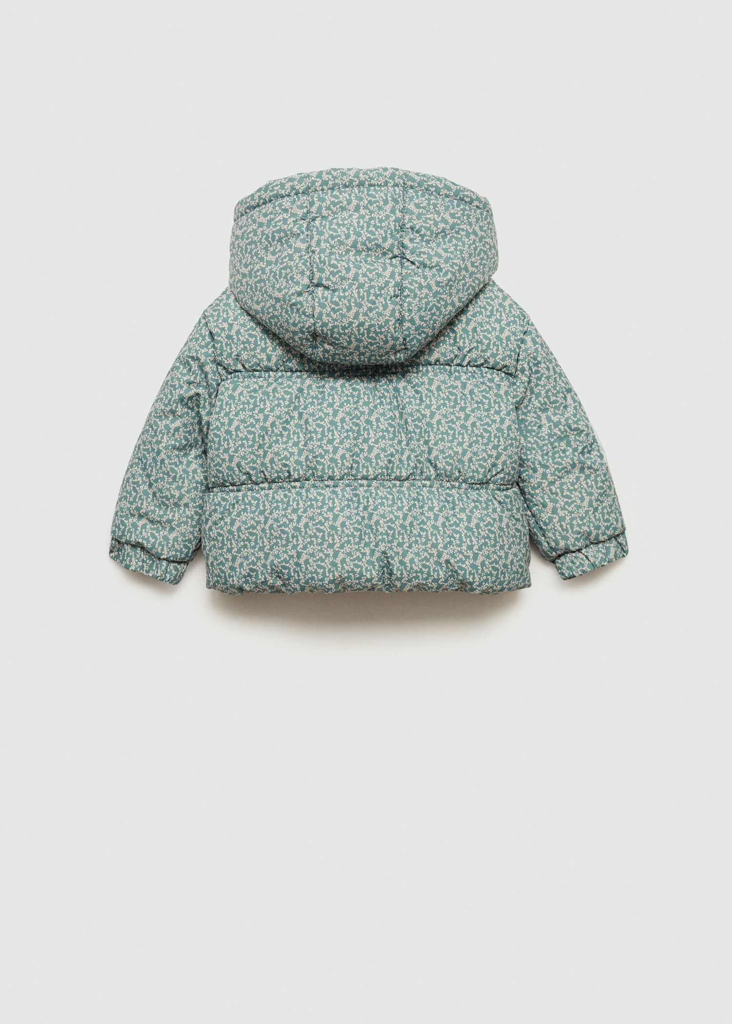 Flowers print quilted anorak - Reverse of the article