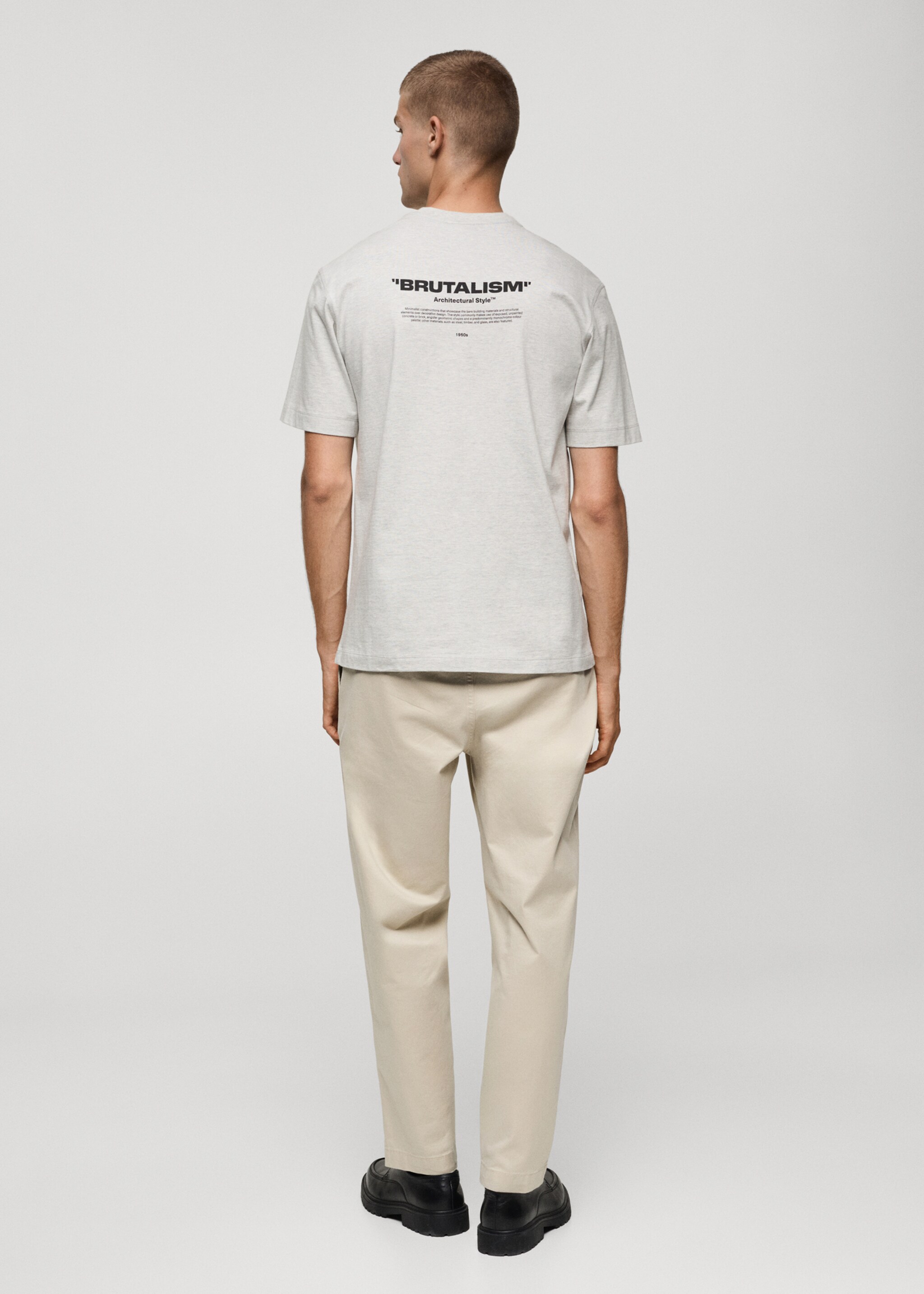 Camiseta 100% algodón texto - Reverso del artículo