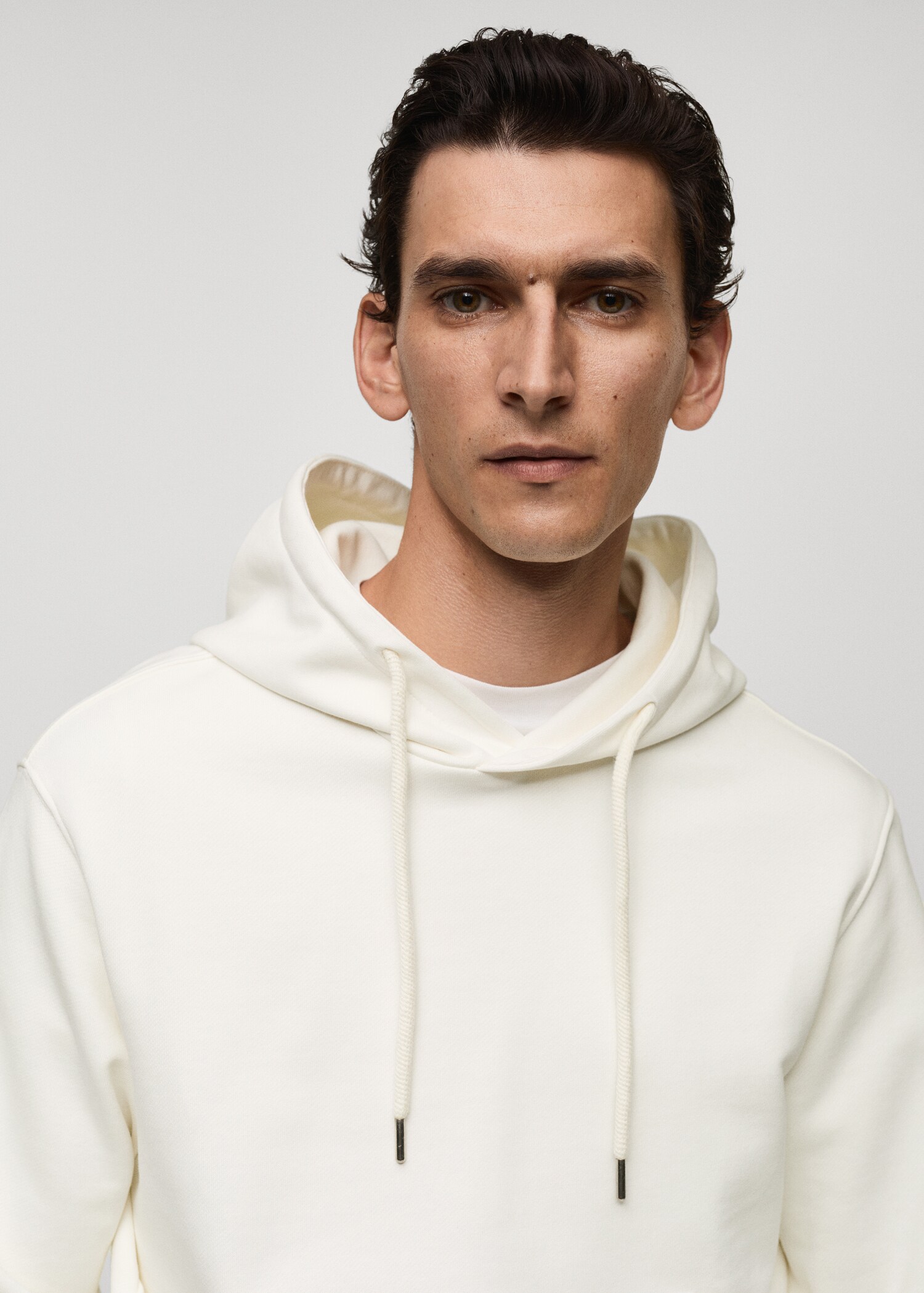 Regular-fit cotton hoodie - Details of the article 1