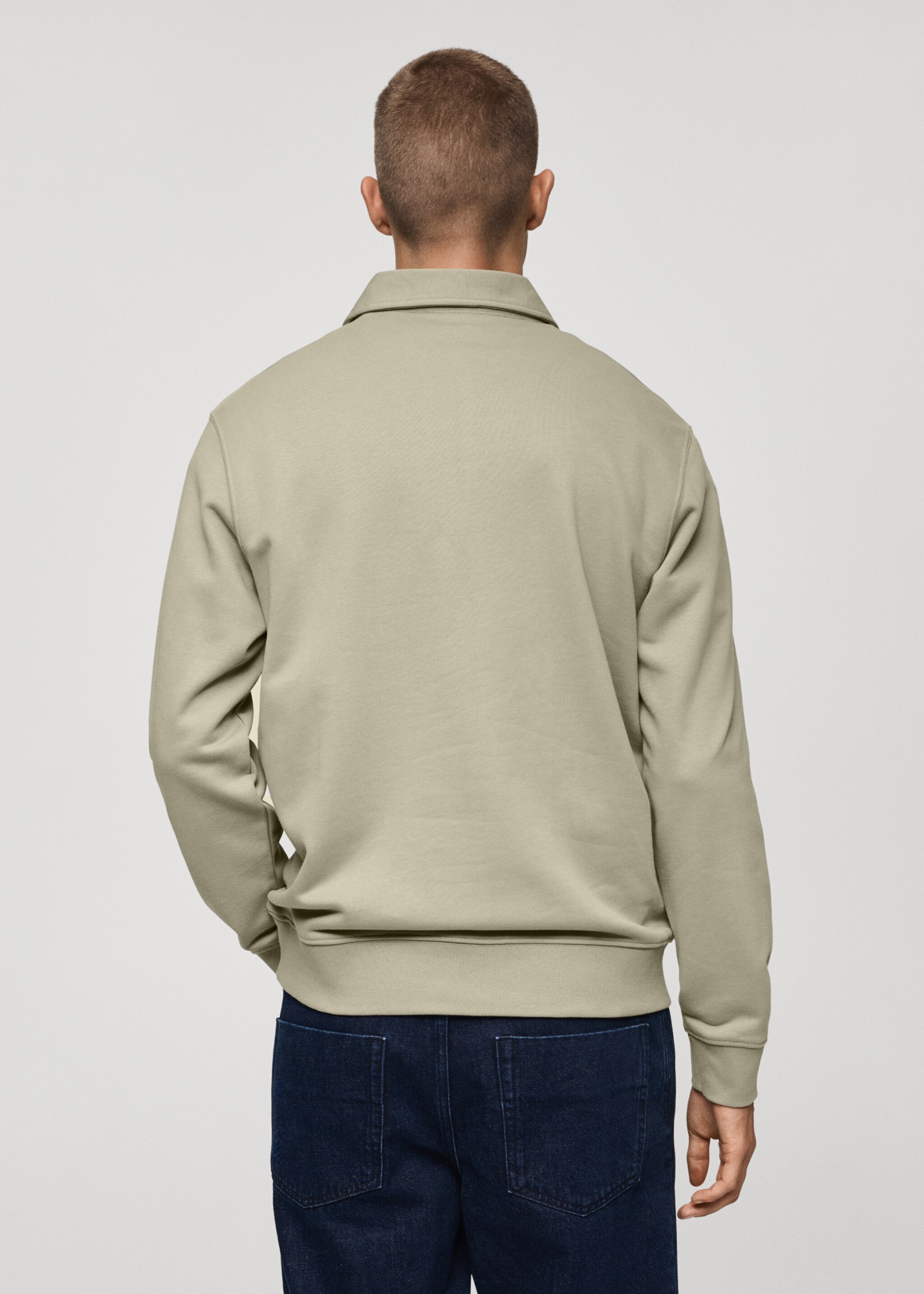 Sudadera polo 100% algodón - Reverso del artículo