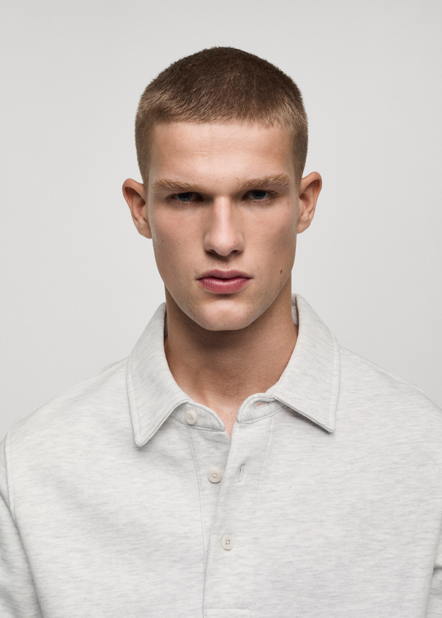 100% cotton polo sweatshirt - Details of the article 1