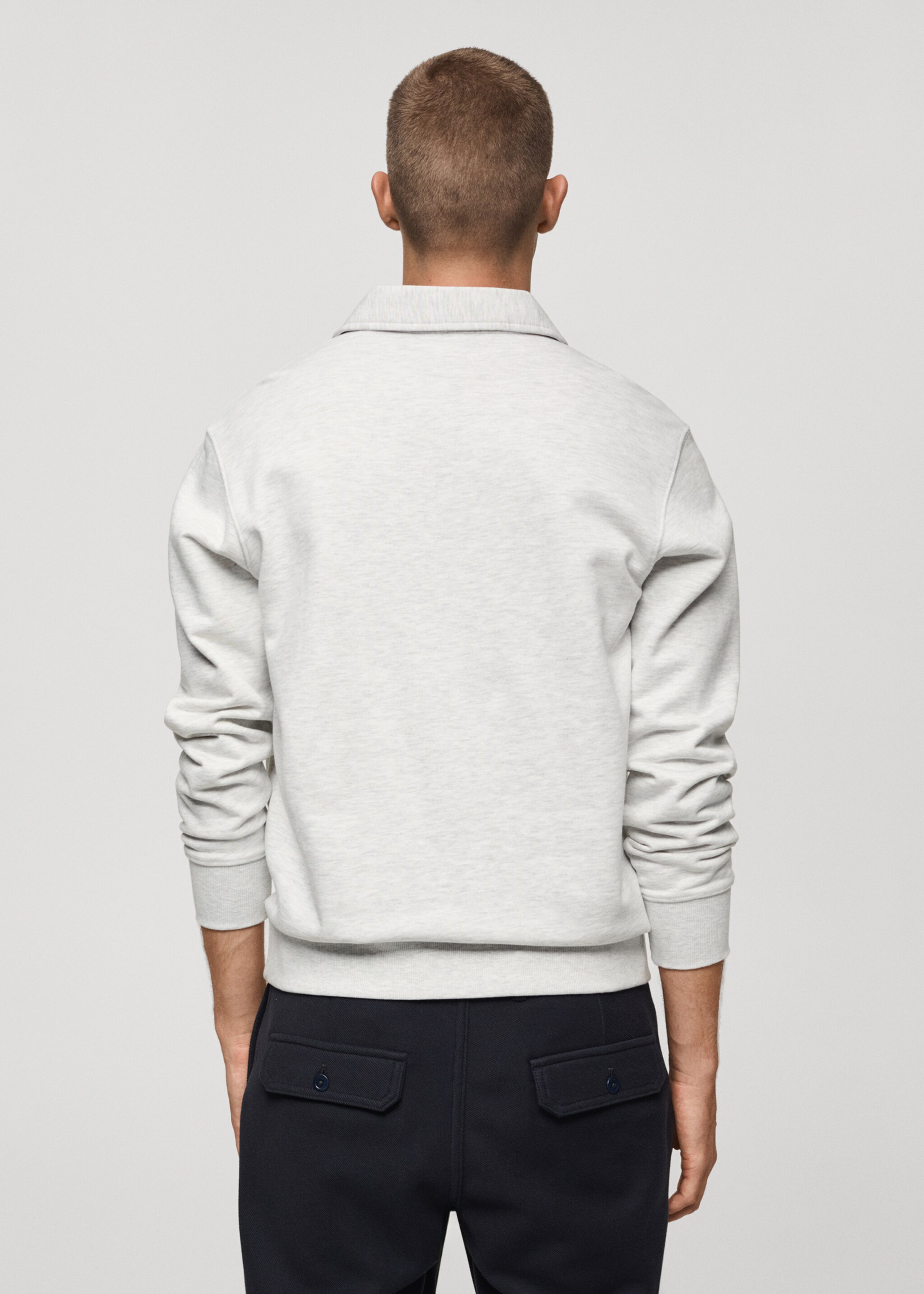Sudadera polo 100% algodón - Reverso del artículo
