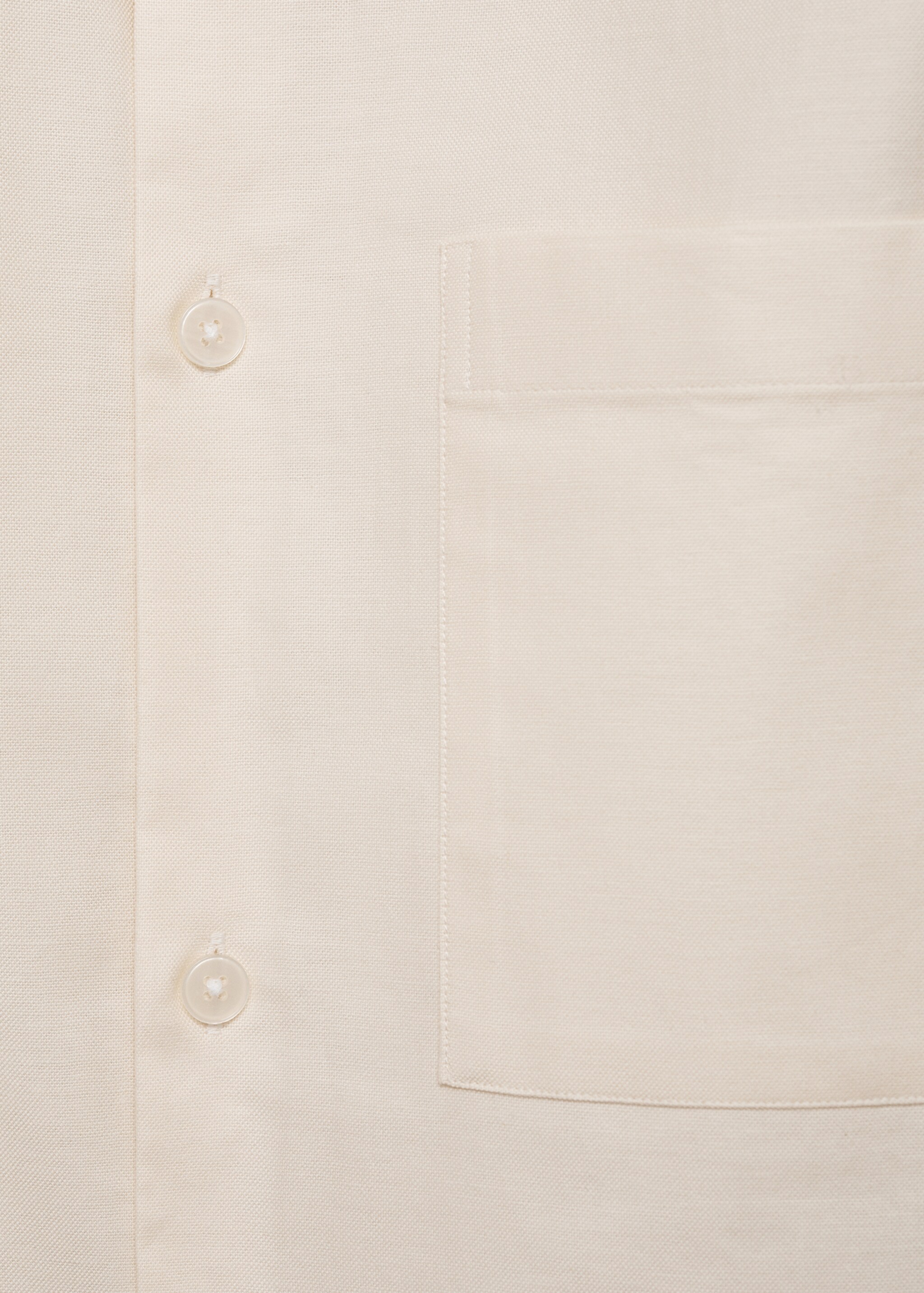 Relaxed-Fit-Oxford-Hemd aus Baumwolle - Detail des Artikels 8, Vanille. Ref: 77025633-00.