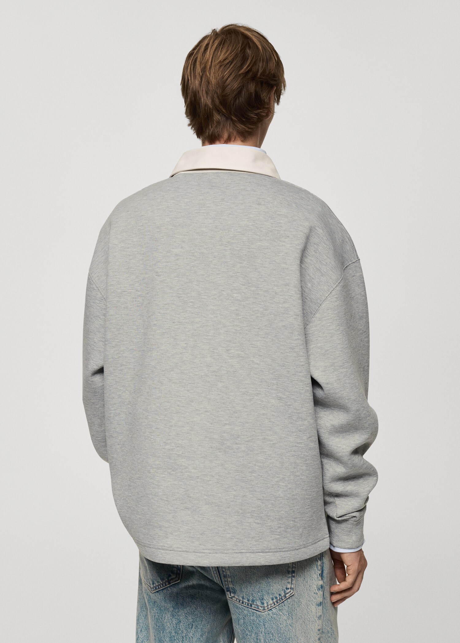 Sudadera polo relaxed fit - Reverso del artículo
