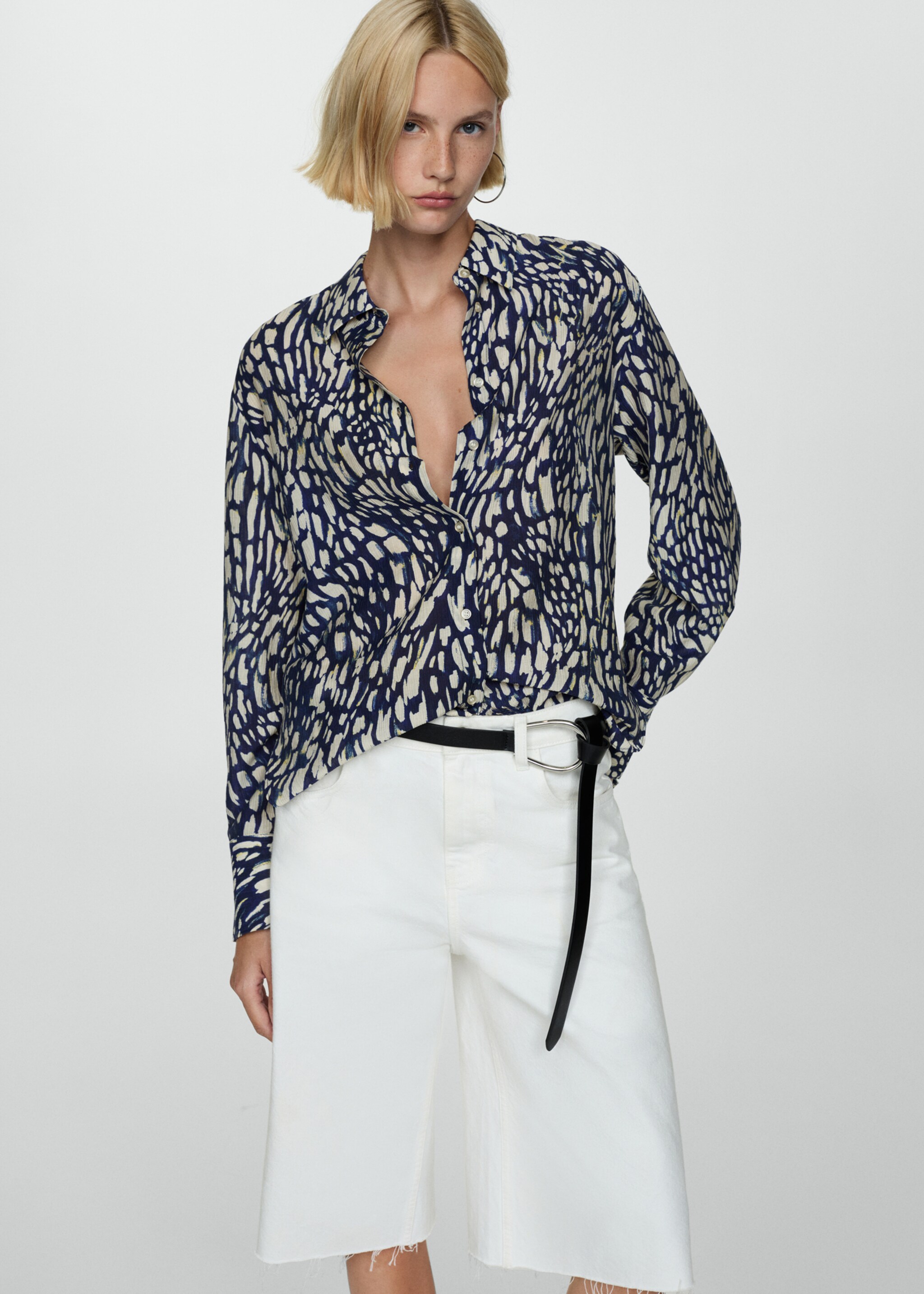 Lyocell printed shirt - Medium plane