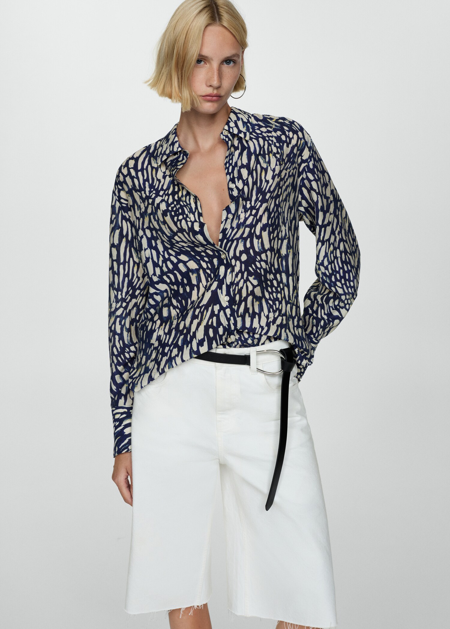 Lyocell printed shirt - Medium plane