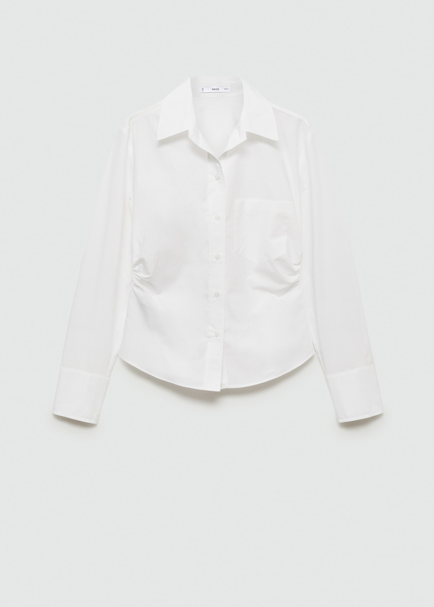 Gathered details cotton shirt - Article without model
