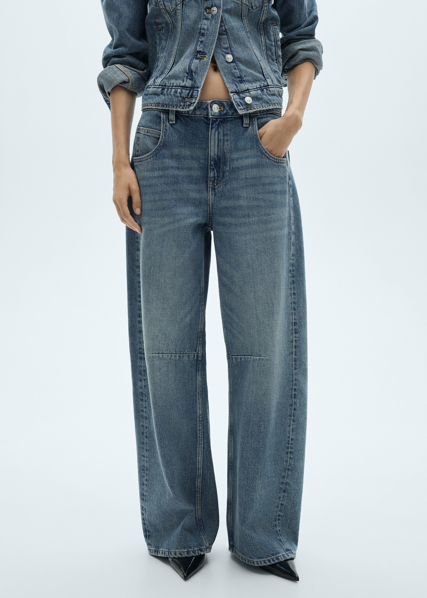 Jean wideleg taille normale - Plan moyen
