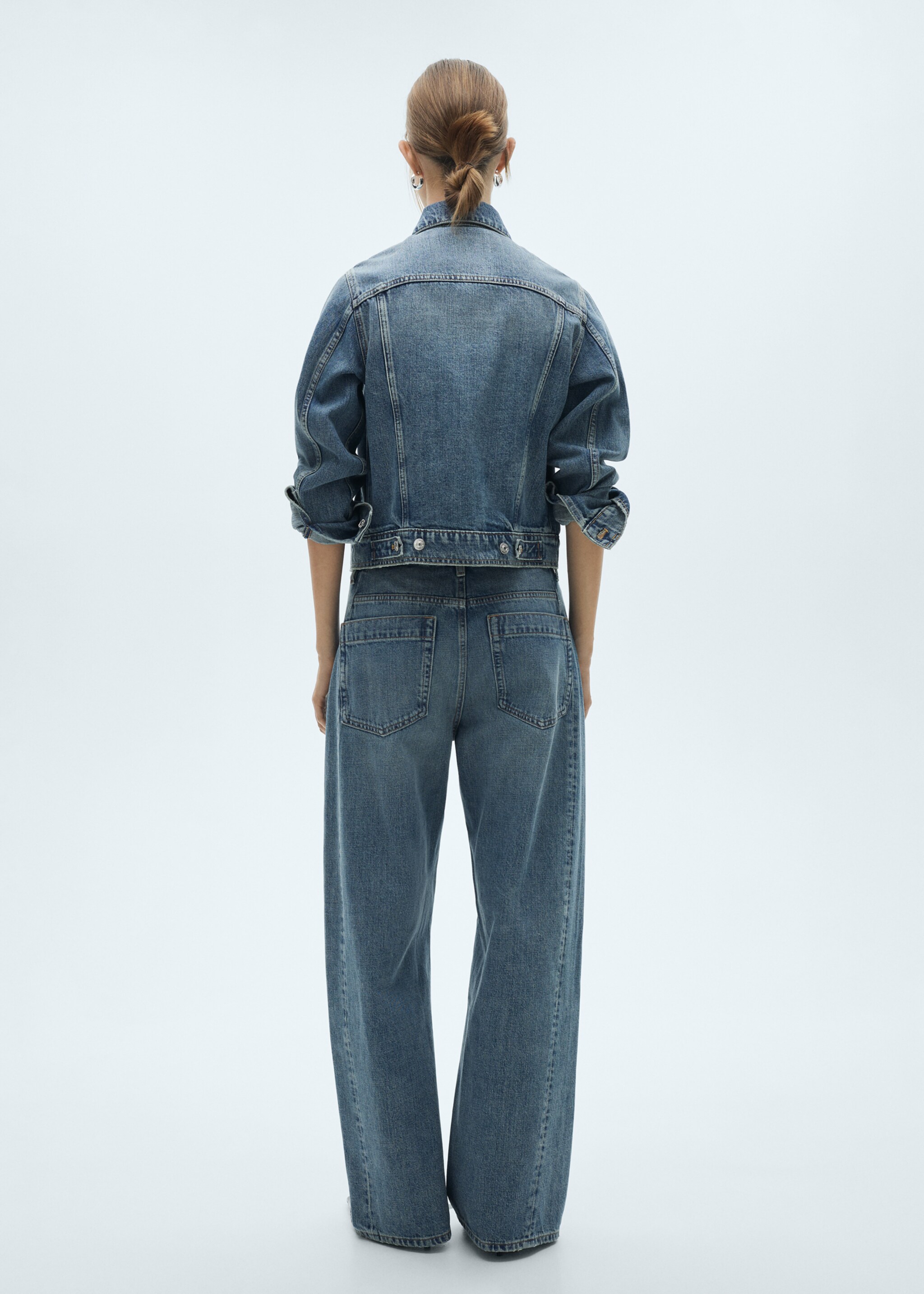 Wideleg mid-rise jeans - Reverse of the article, Medium Blue. Ref: 77025651-00.