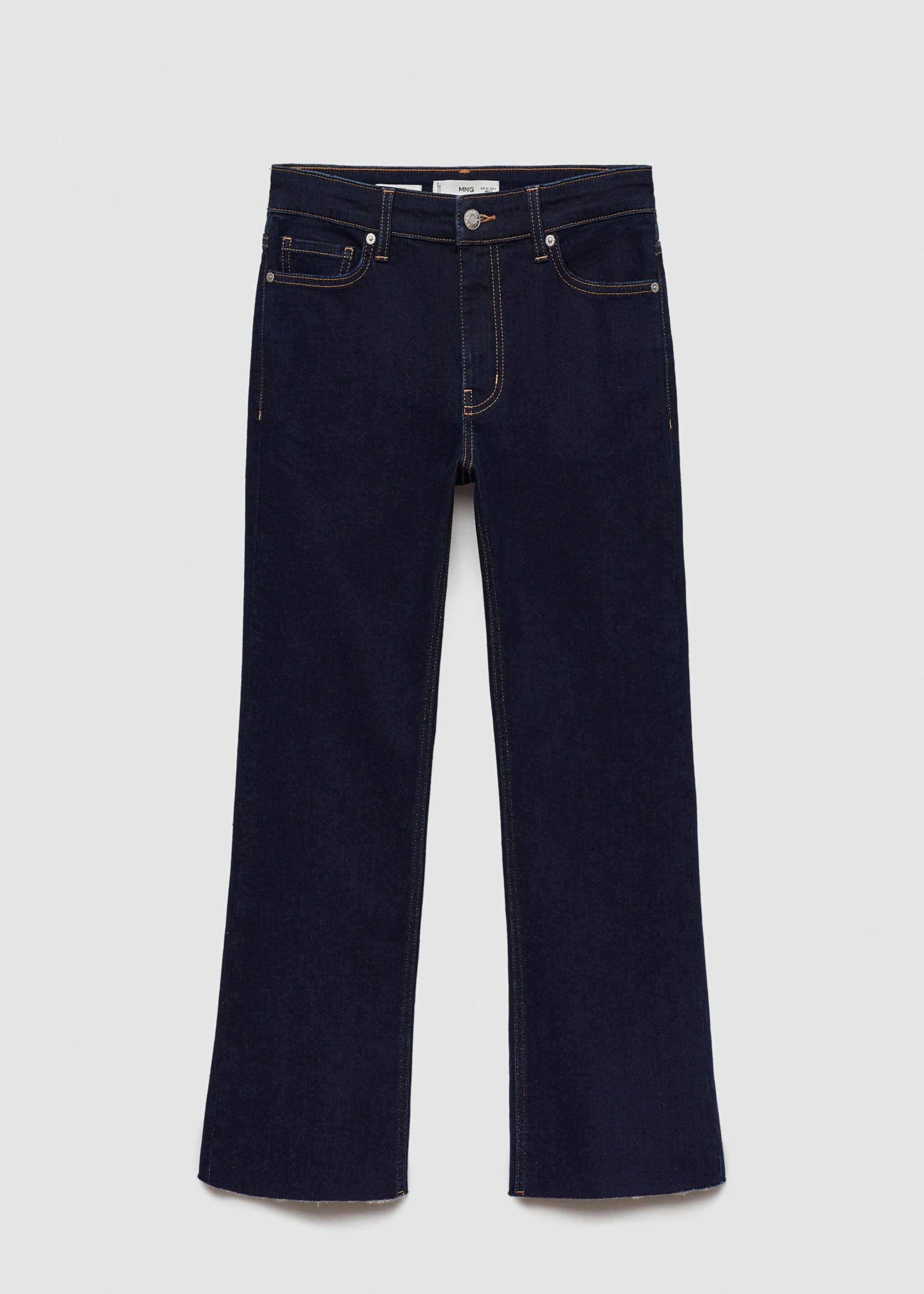 Texans Sienna flare crop rinse wash - Article sense model, Blau. Ref: 77025652-00.