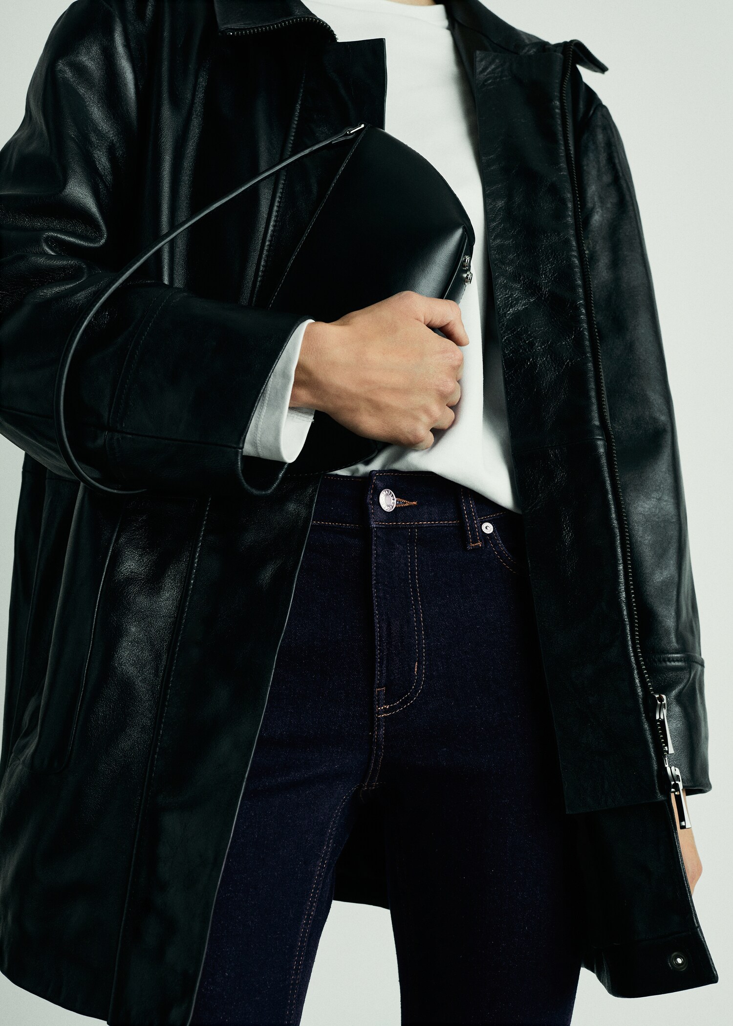 Sienna rinse-wash flared cropped jeans - Details of the article 6