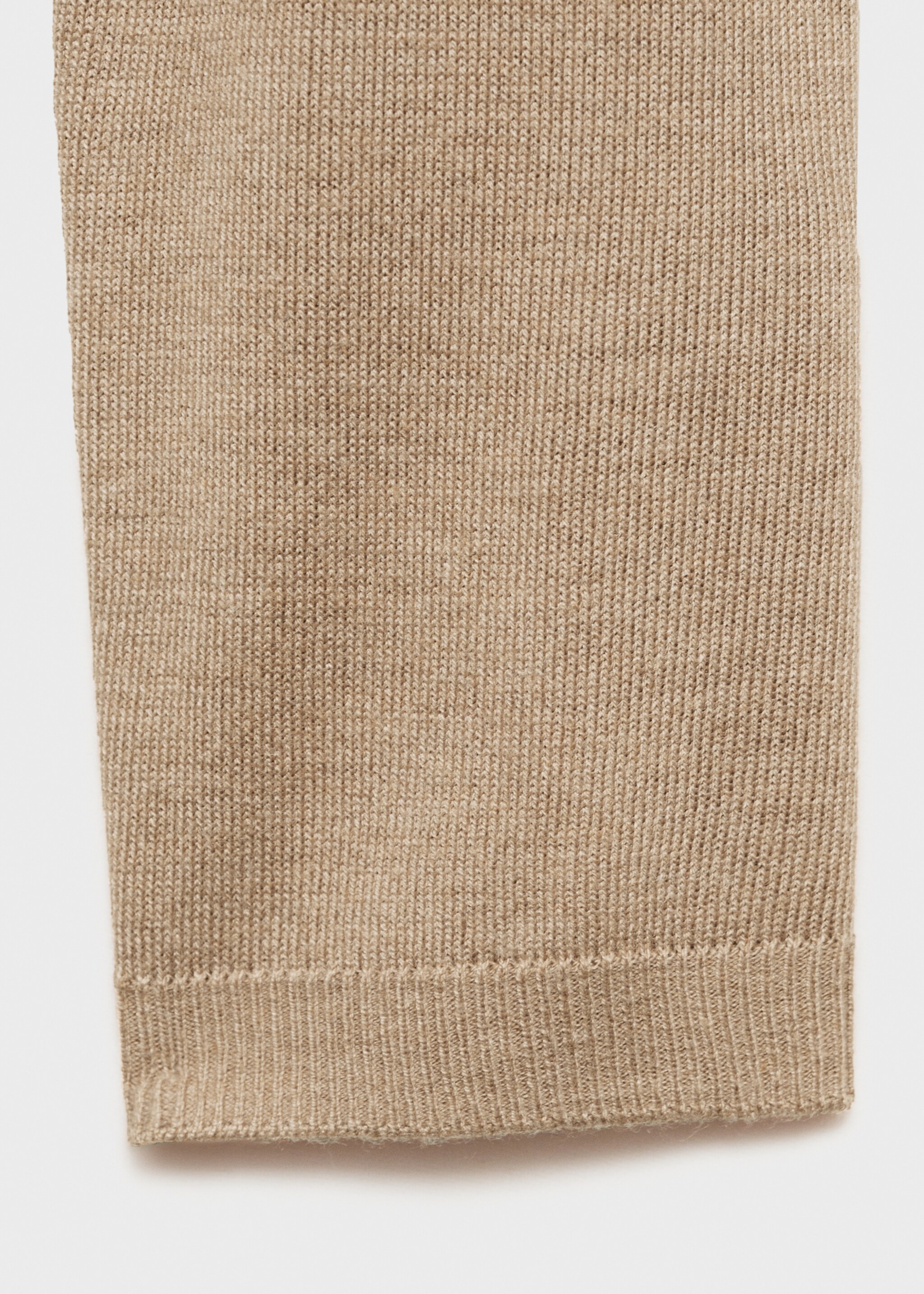 Fine-knit crew-neck sweater - Details of the article 0, Medium Brown. Ref: 77025656-00.
