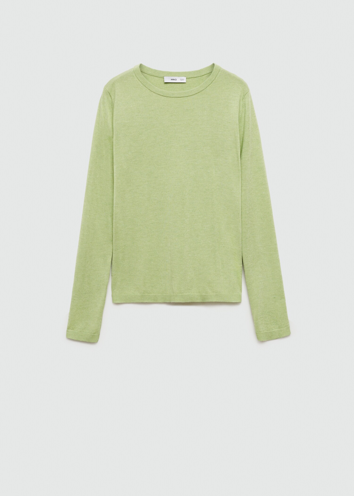 Fine-knit crew-neck sweater - Article without model