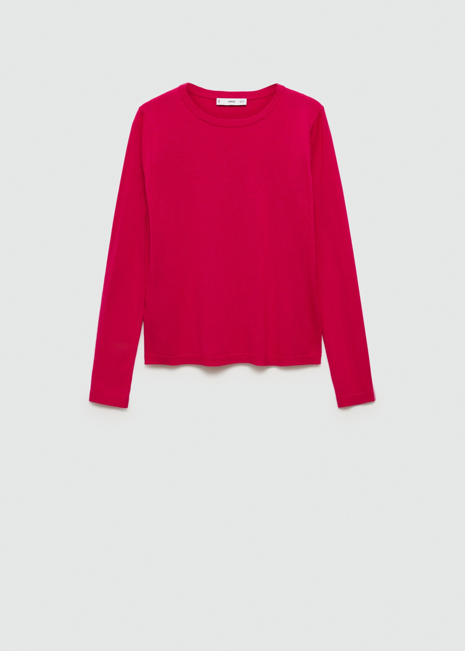 Fine-knit crew-neck sweater - Article without model