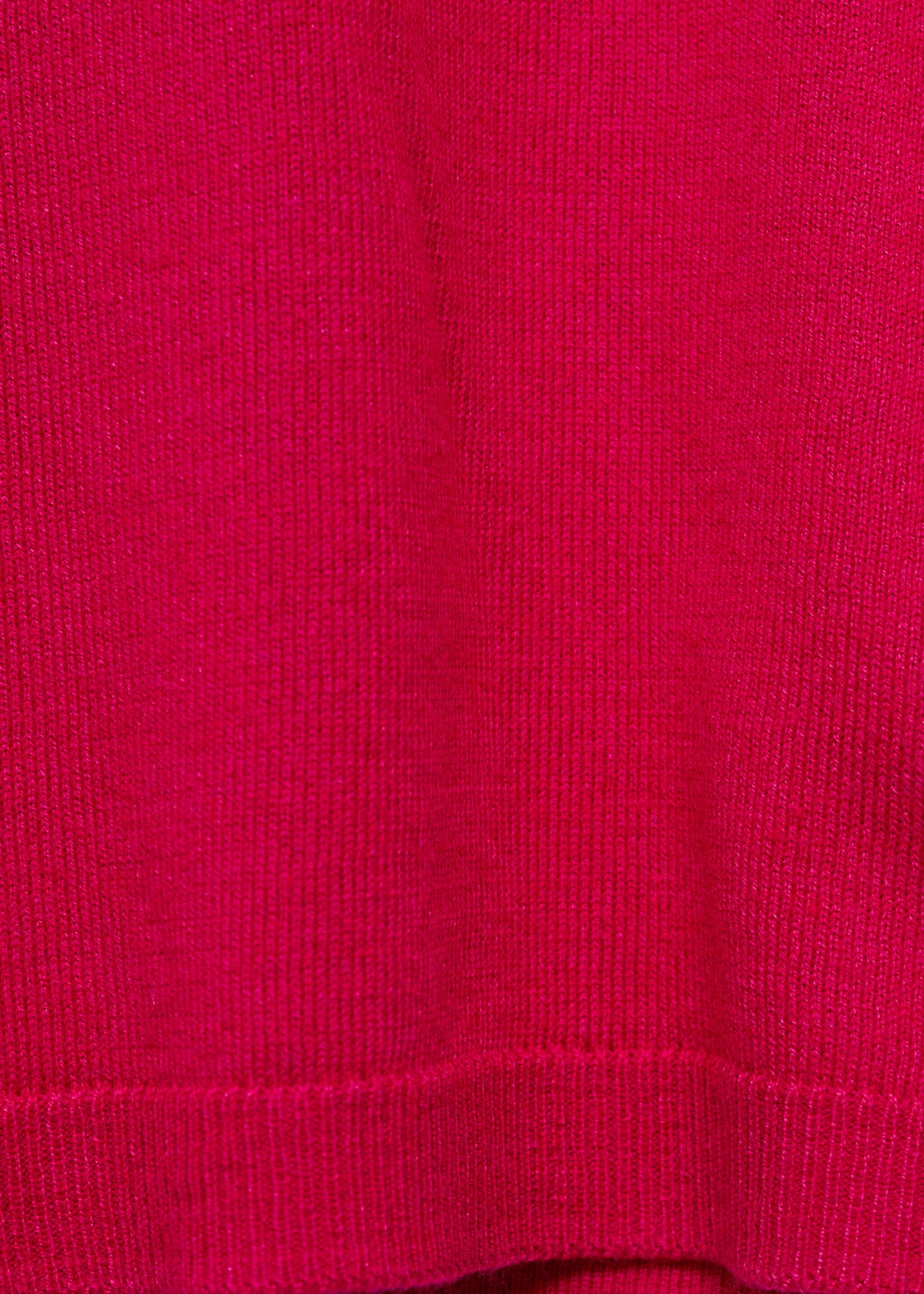 Fine-knit crew-neck sweater - Details of the article 0, Fuchsia. Ref: 77025656-00.