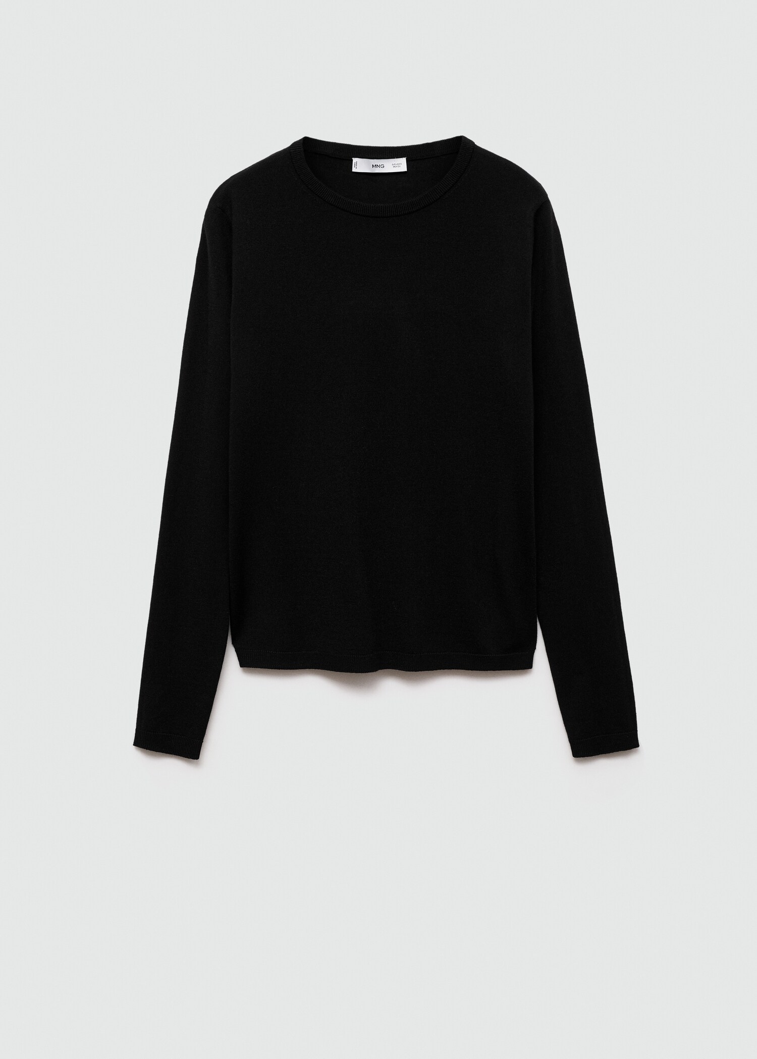 Fine-knit crew-neck sweater - Article without model
