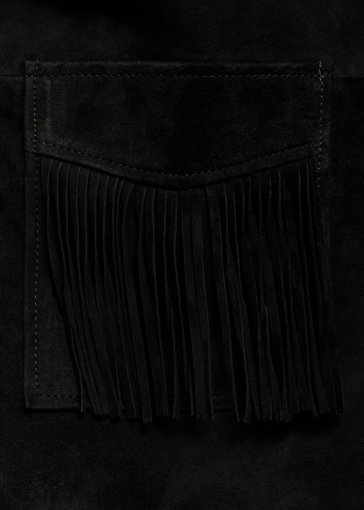 Veste 100 % cuir franges - Détail de l'article 0