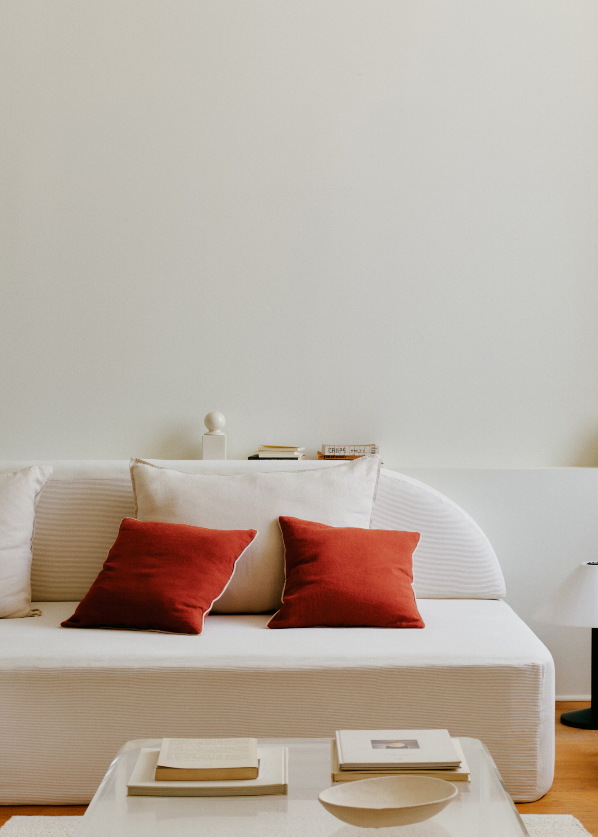 100% linen cushion cover 50x50cm - Details of the article 6, Red. Ref: 77025662-00.