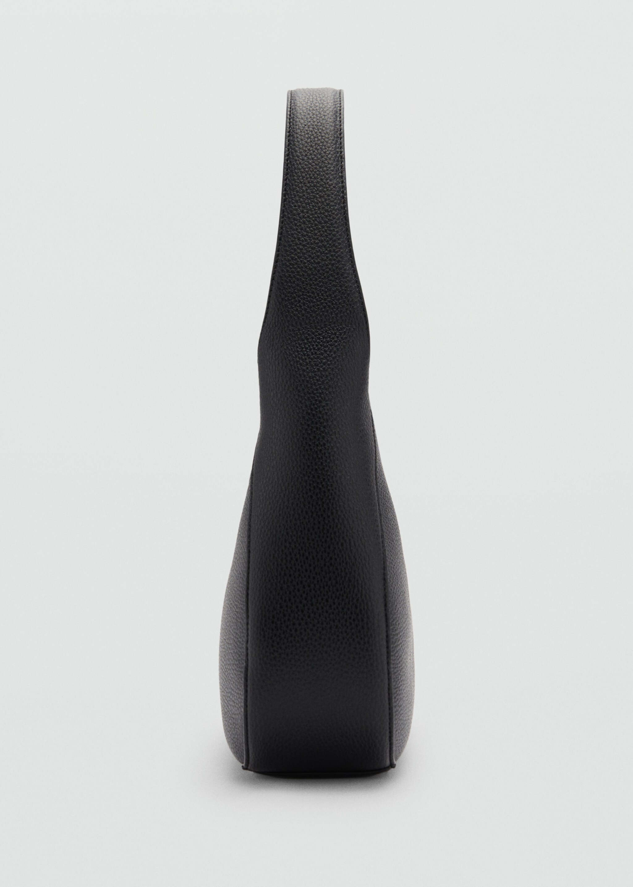 Short-handle shoulder bag - Details of the article 1, Black. Ref: 77025663-00.