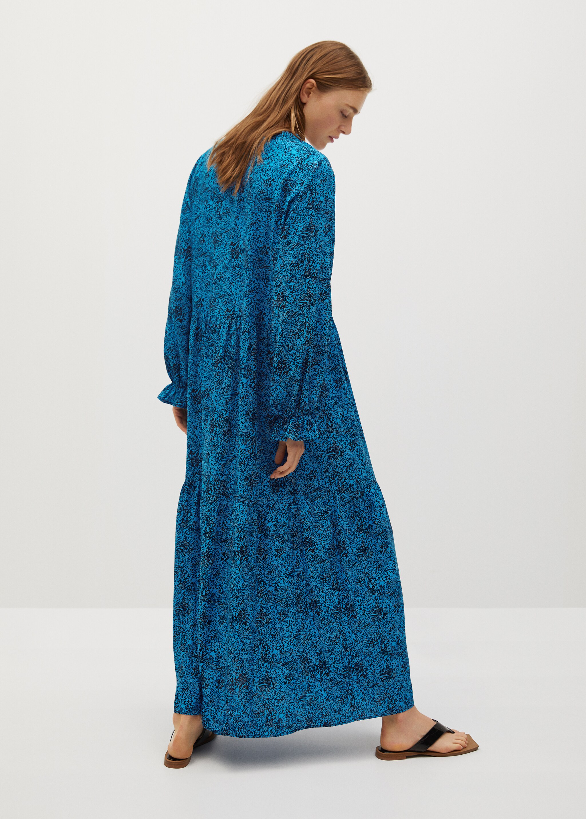 Vestido largo estampado - Reverso del artículo