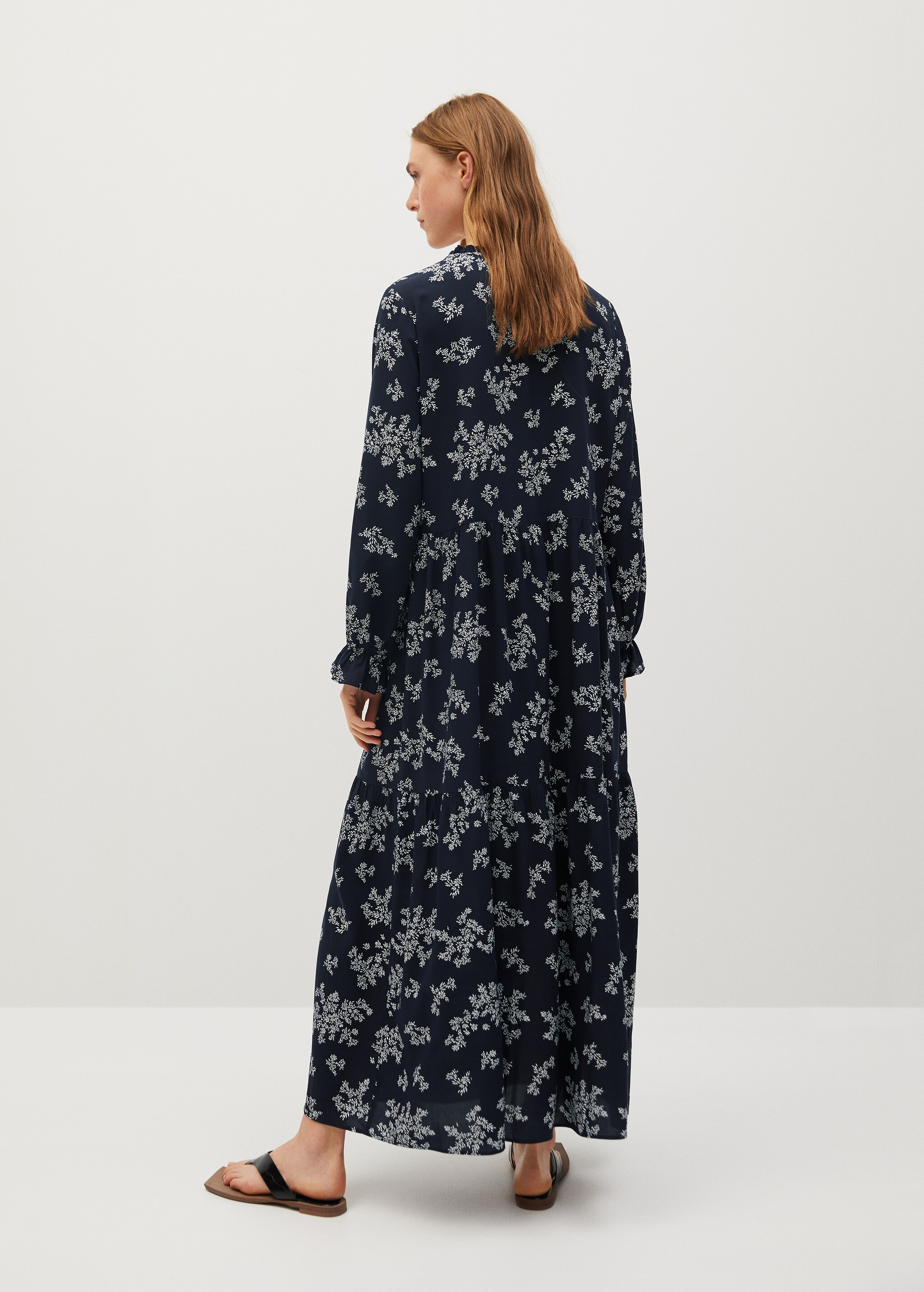 Vestido largo estampado - Reverso del artículo