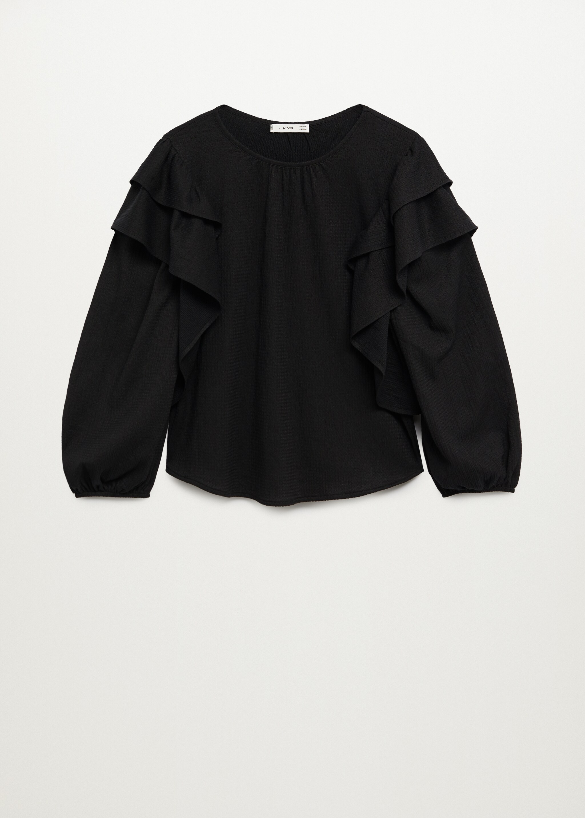 Blusa textura volantes - Artículo sin modelo